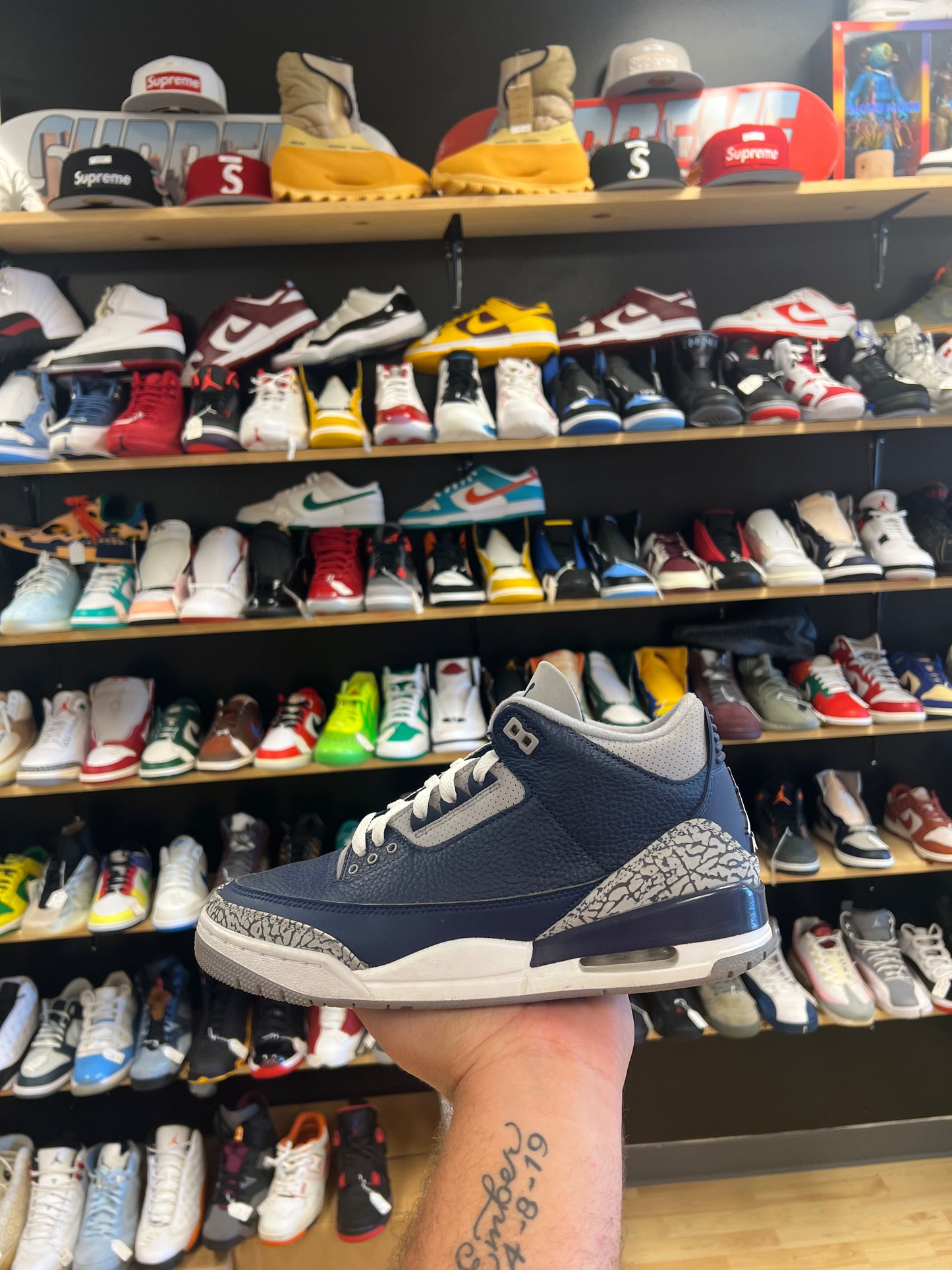 Jordan 3 Retro “Georgetown” (Sz 10) (USED)