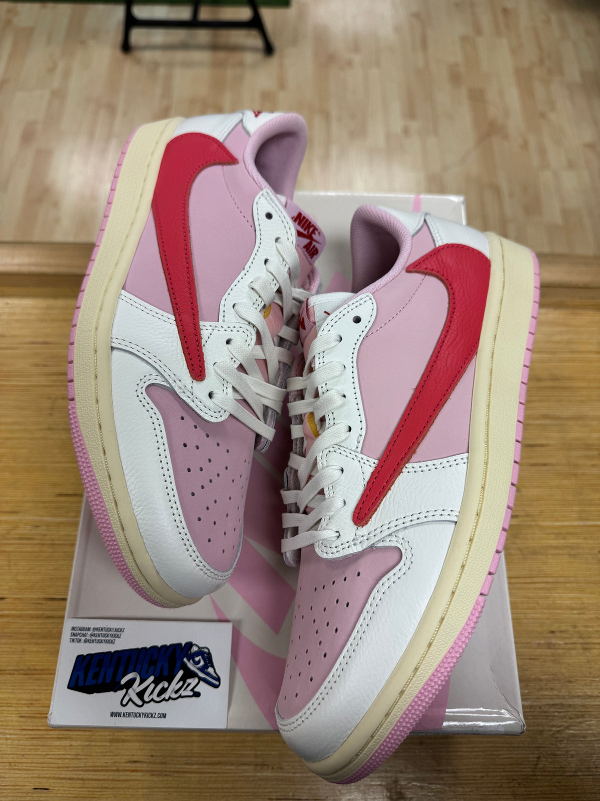 Jordan 1 Retro Low OG SP “Travis Scott Sail Tropical Pink” (Sz 10)