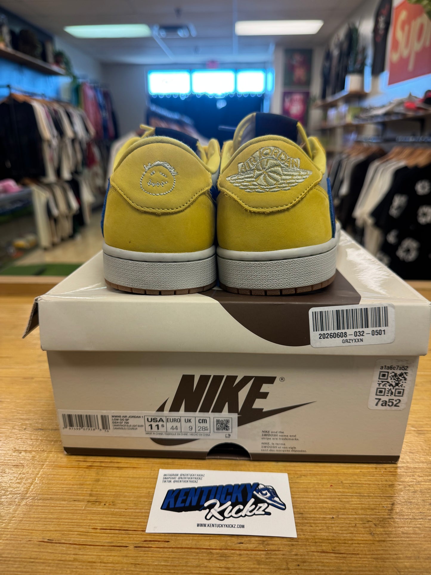 Jordan 1 Retro Low OG SP “Travis Scott Canary” (Sz 11.5W /10 Men)