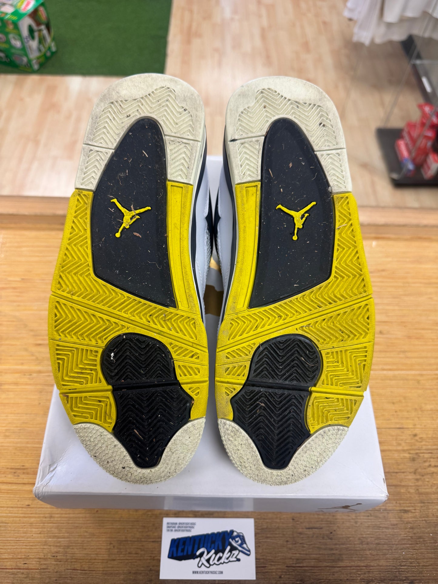 Jordan 4 Retro “Vivid Sulfur” (Sz 12W / 10.5 Men)