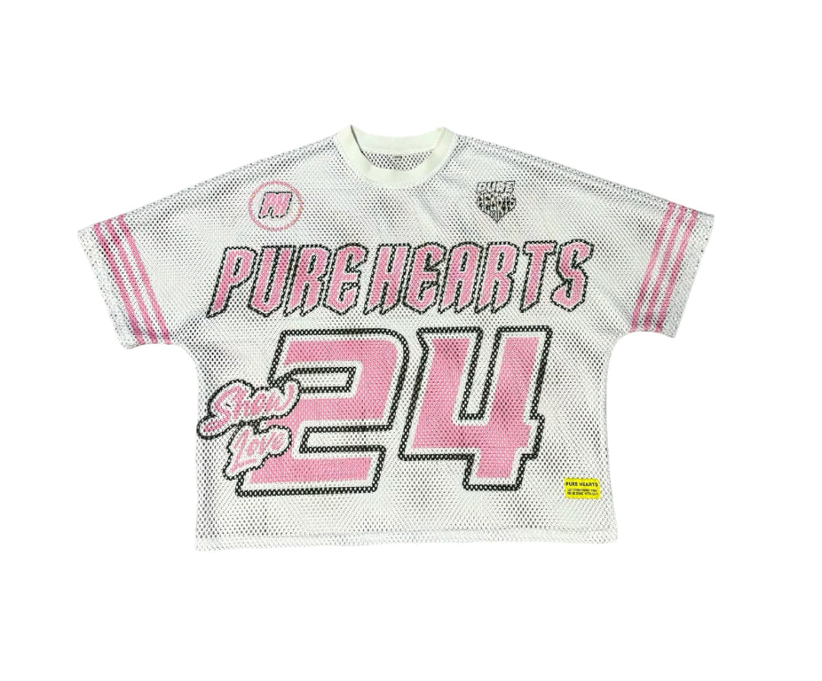 PASTEL PINK MESH JERSEY