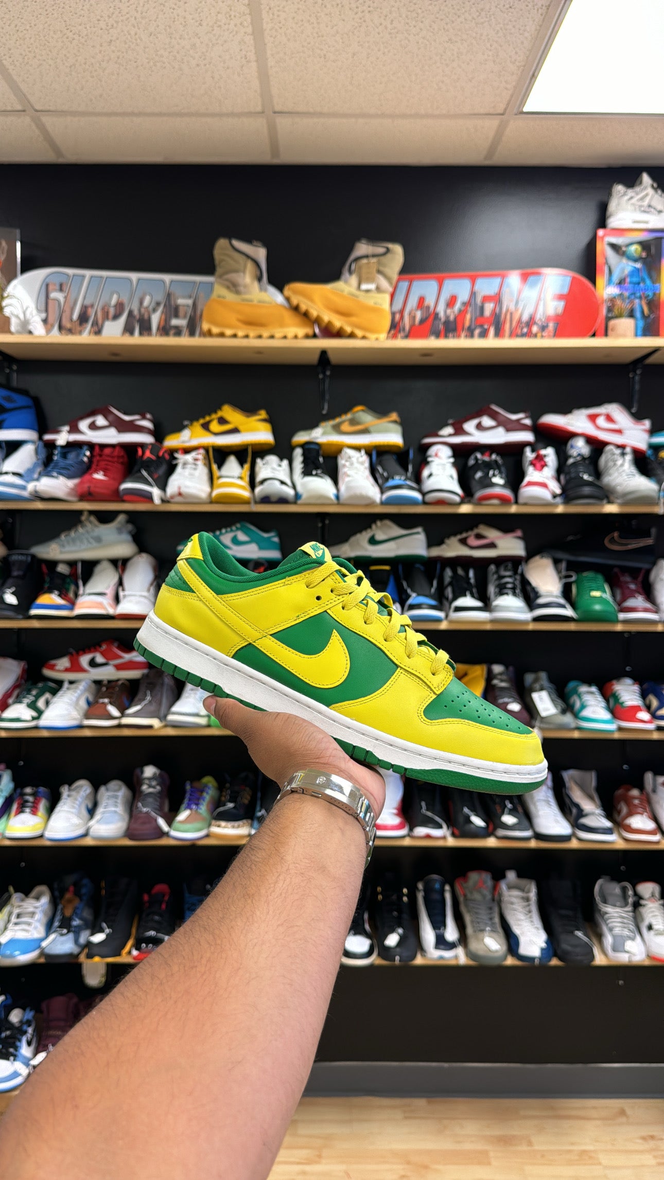 Dunk Low “Reverse Brazil” (Sz 12) (USED