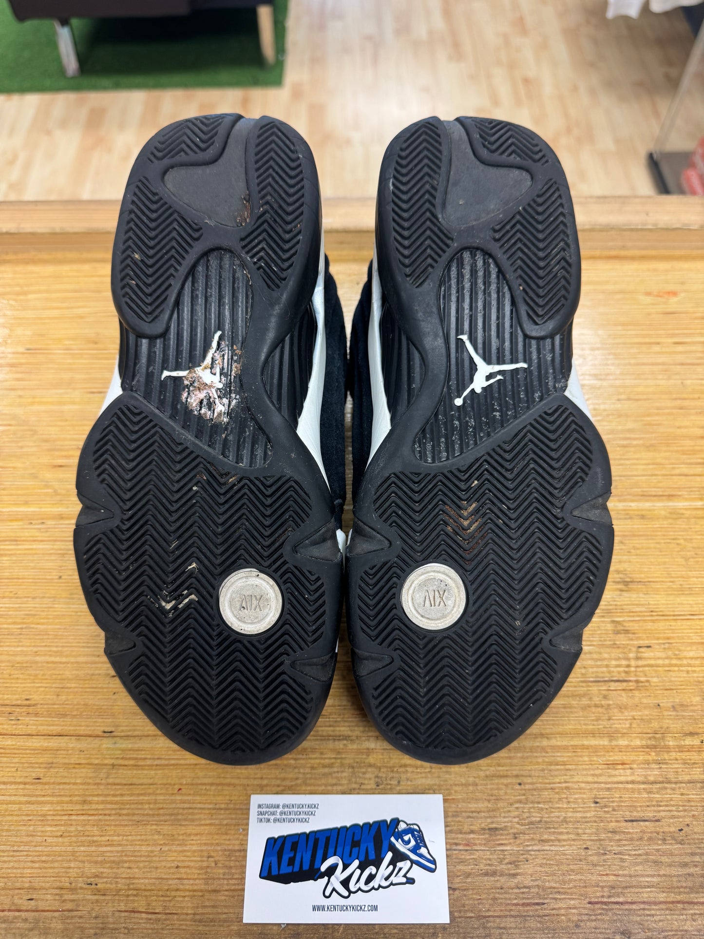 Jordan 14 Retro “Black White” (Sz 10.5)