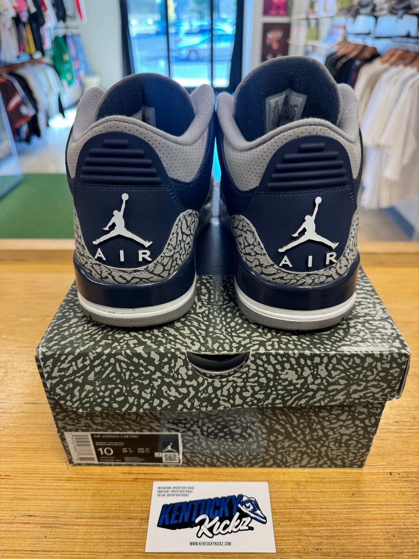 Jordan 3 Retro “Georgetown” (Sz 10)