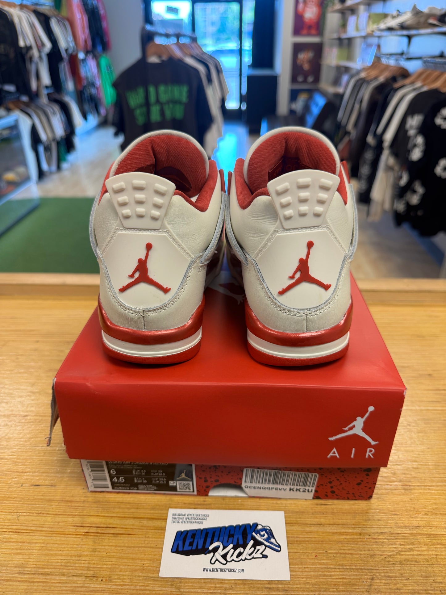 Jordan 4 Retro “Valentine’s Day Sierra Red” (Sz 6W / 4.5Y)