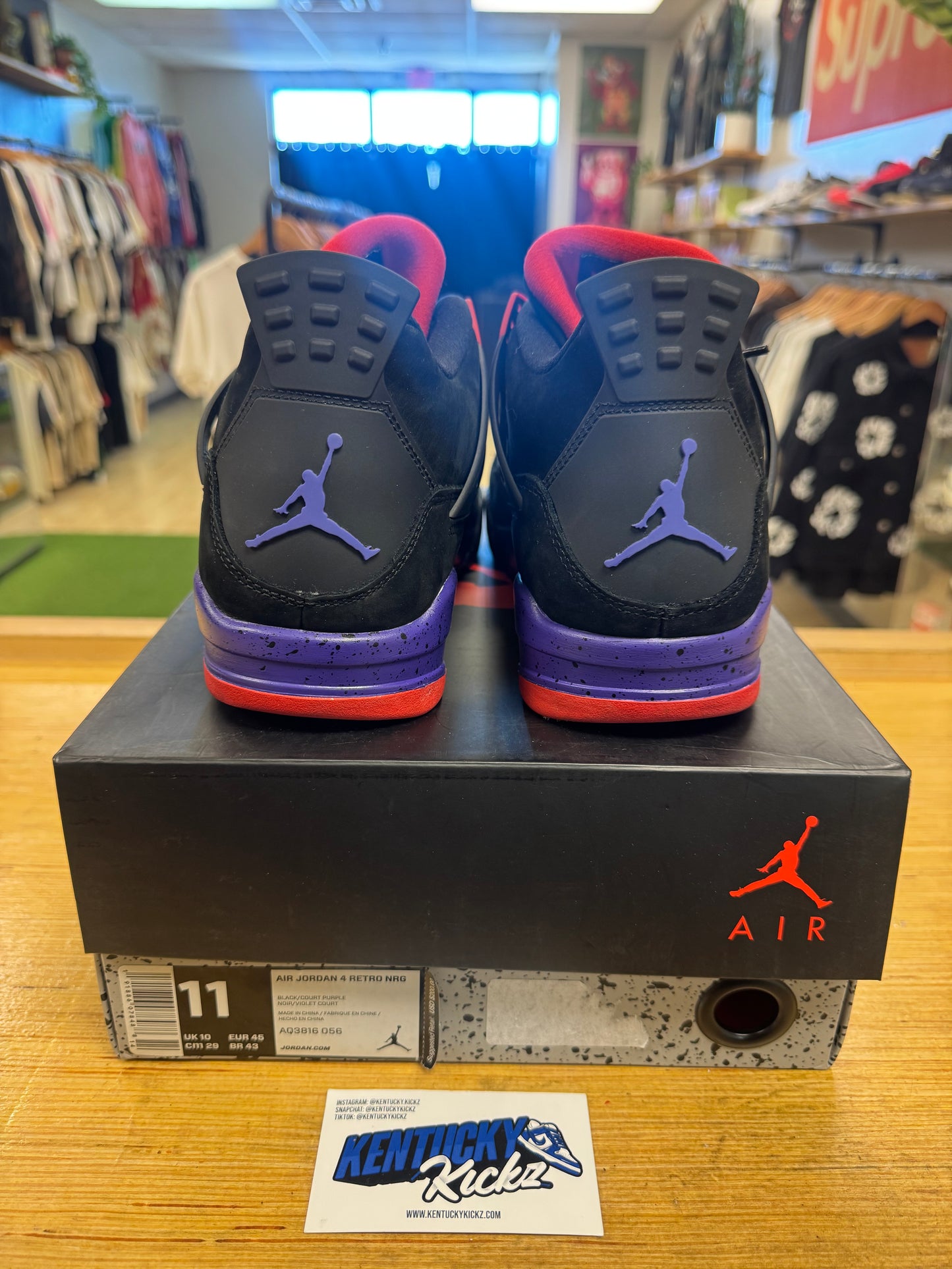 Jordan 4 Retro “Raptor Drake OVO” (Sz 11)