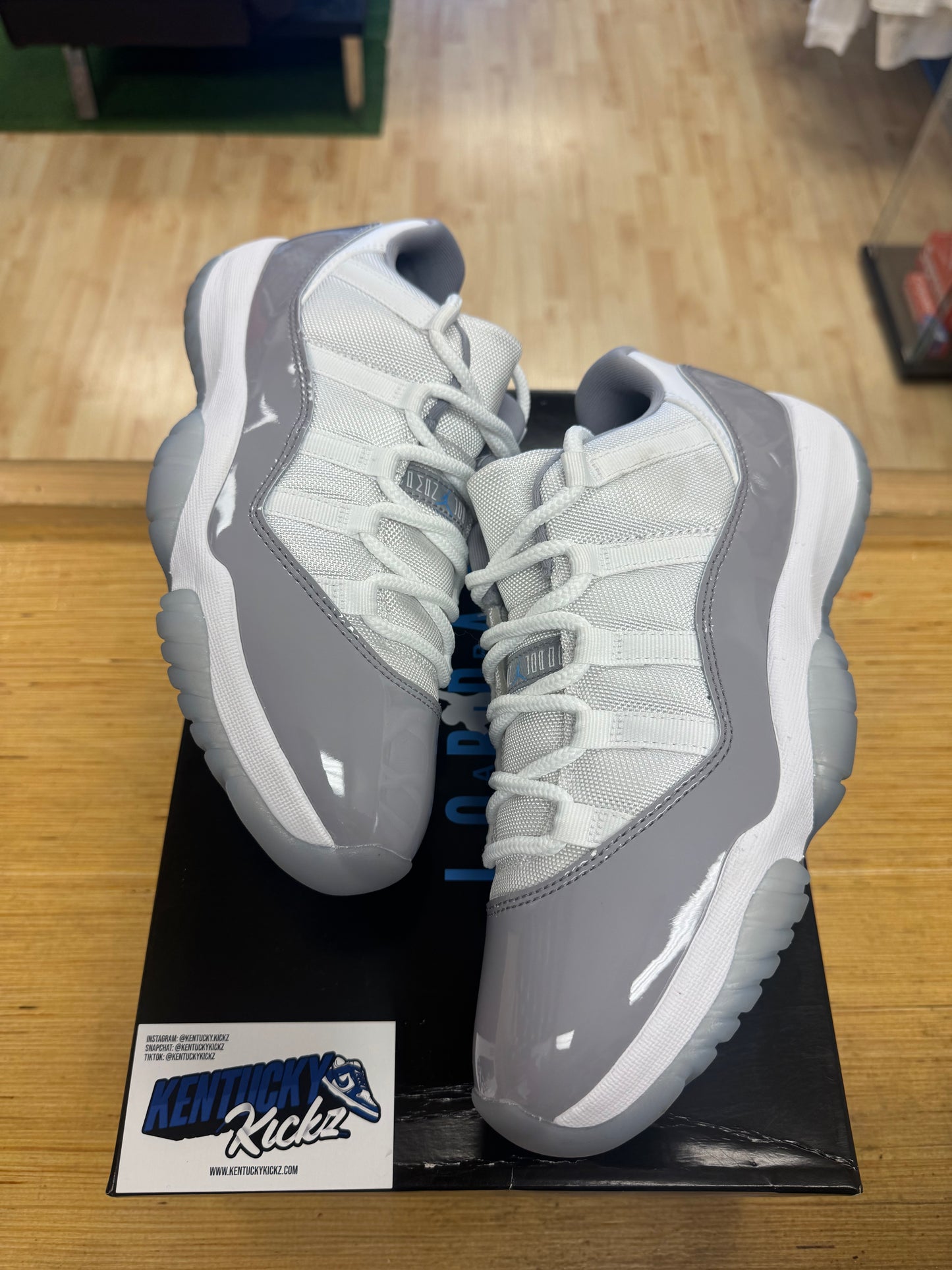 Jordan 11 Low “Cement Grey” (Sz 9)