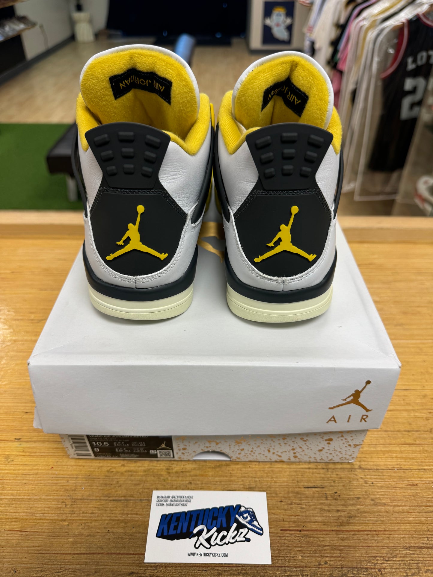 Jordan 4 Retro “Vivid Sulfur” (Sz 10.5W/9 men)