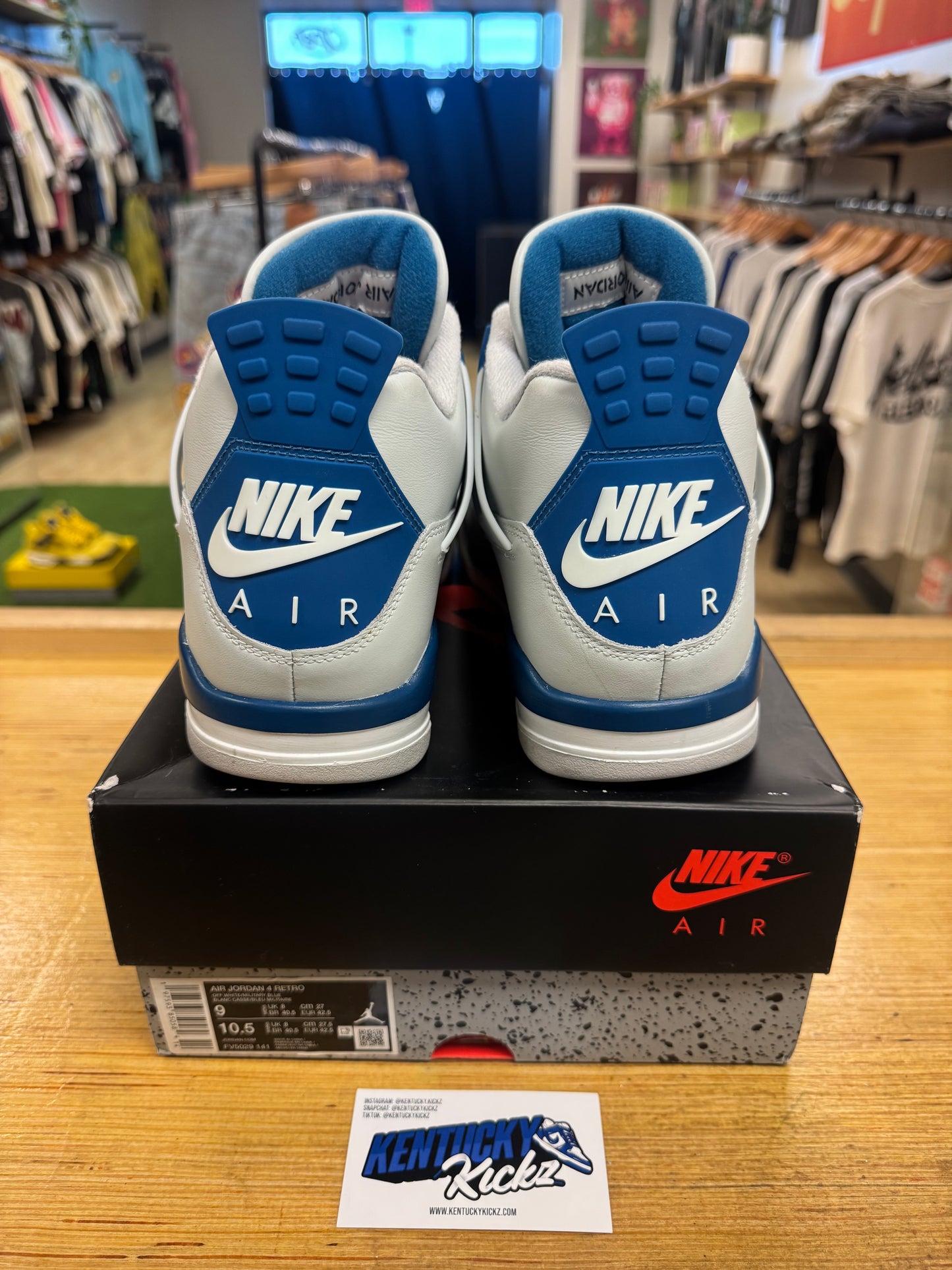 Jordan 4 Retro “Military Blue” 2024 (Sz 11)