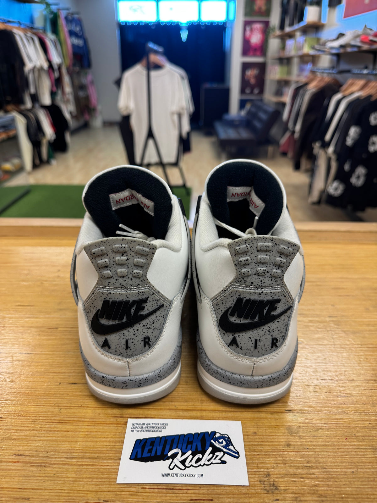 Jordan 4 Retro “White Cement” (Sz 10.5)
