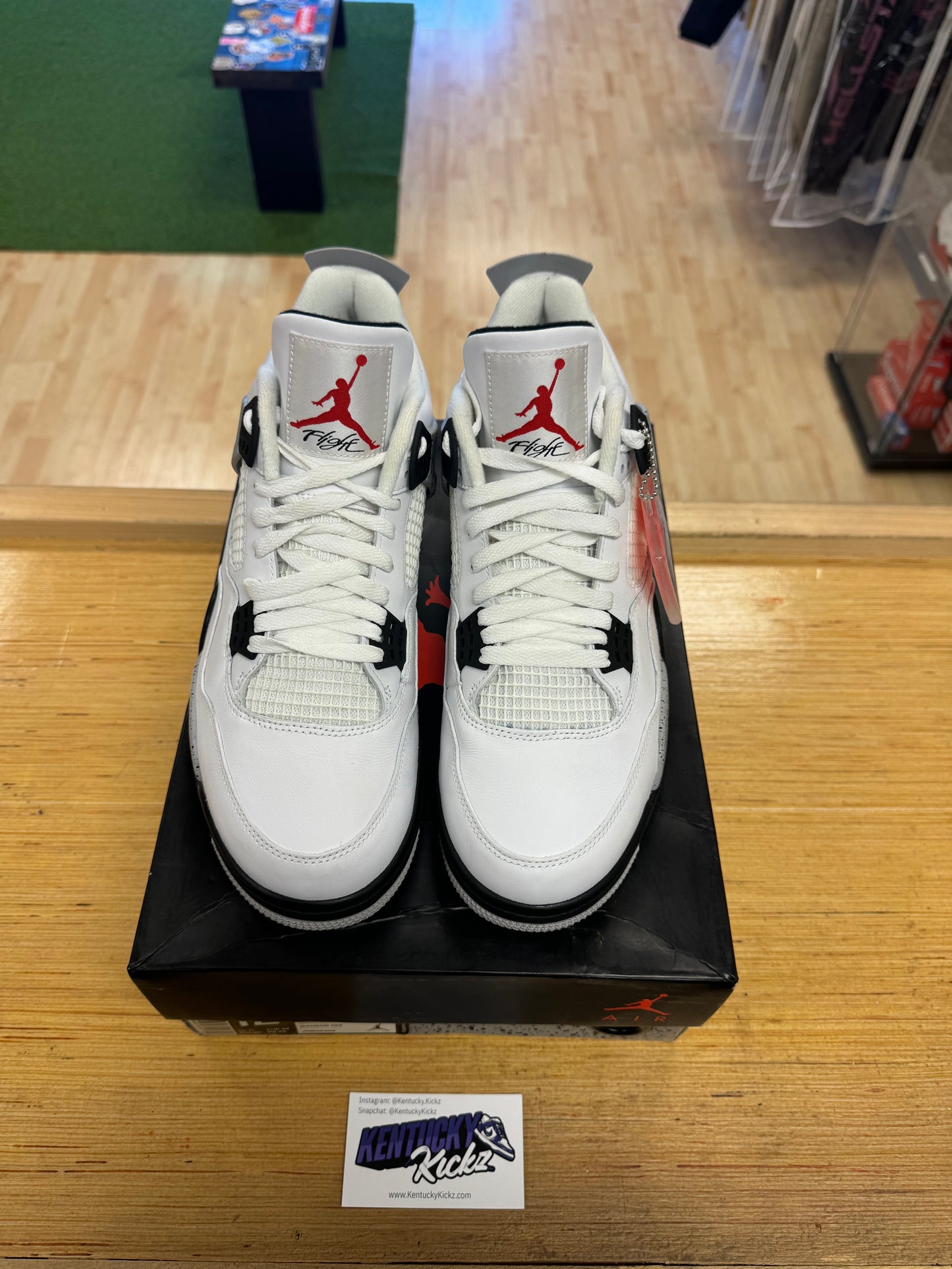 Jordan 4 Retro “White Cement” (Sz 12) (USED 1x)