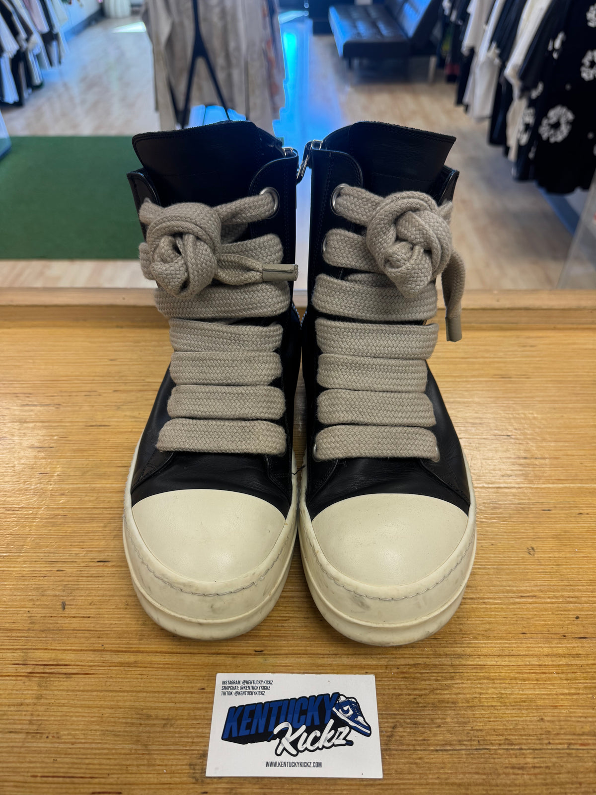 Rick Owen’s Porterville Jumbolaced High (Sz 45 EU / 12 Men)