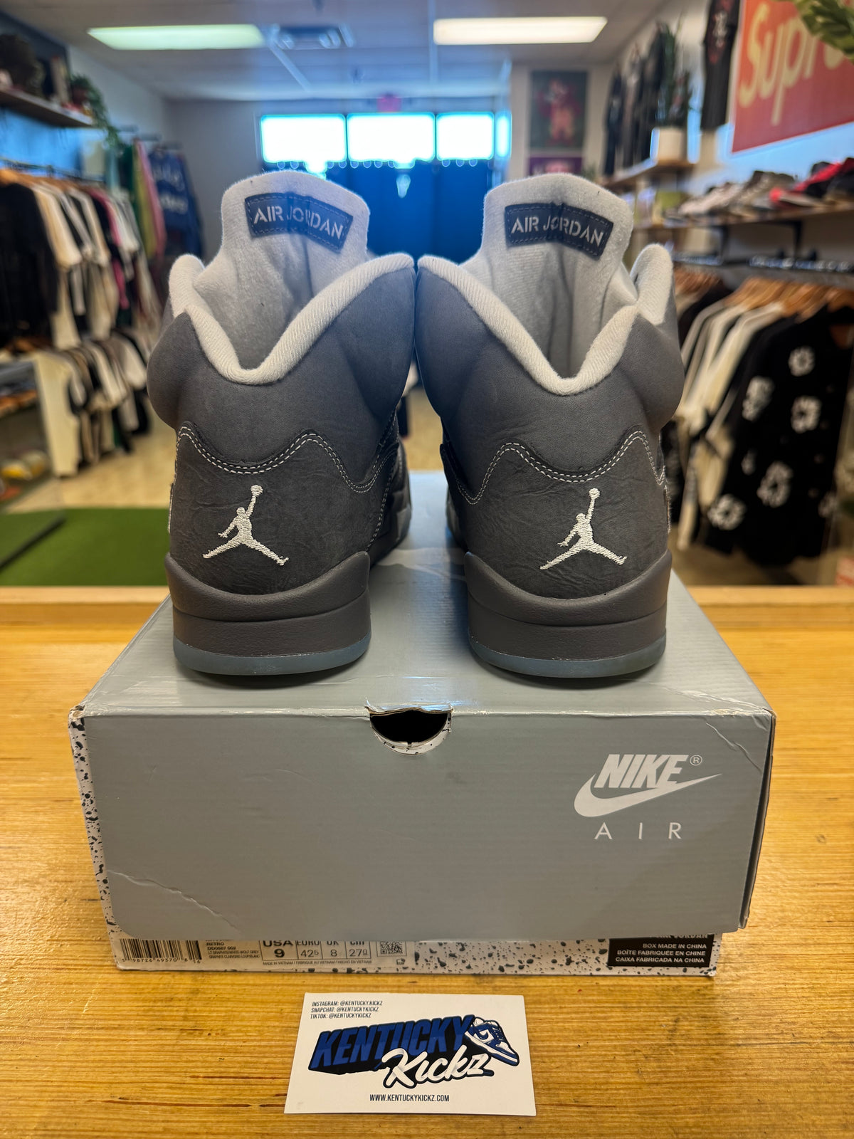 Jordan 5 Retro “Wolf Grey” 2026 (Sz 9)