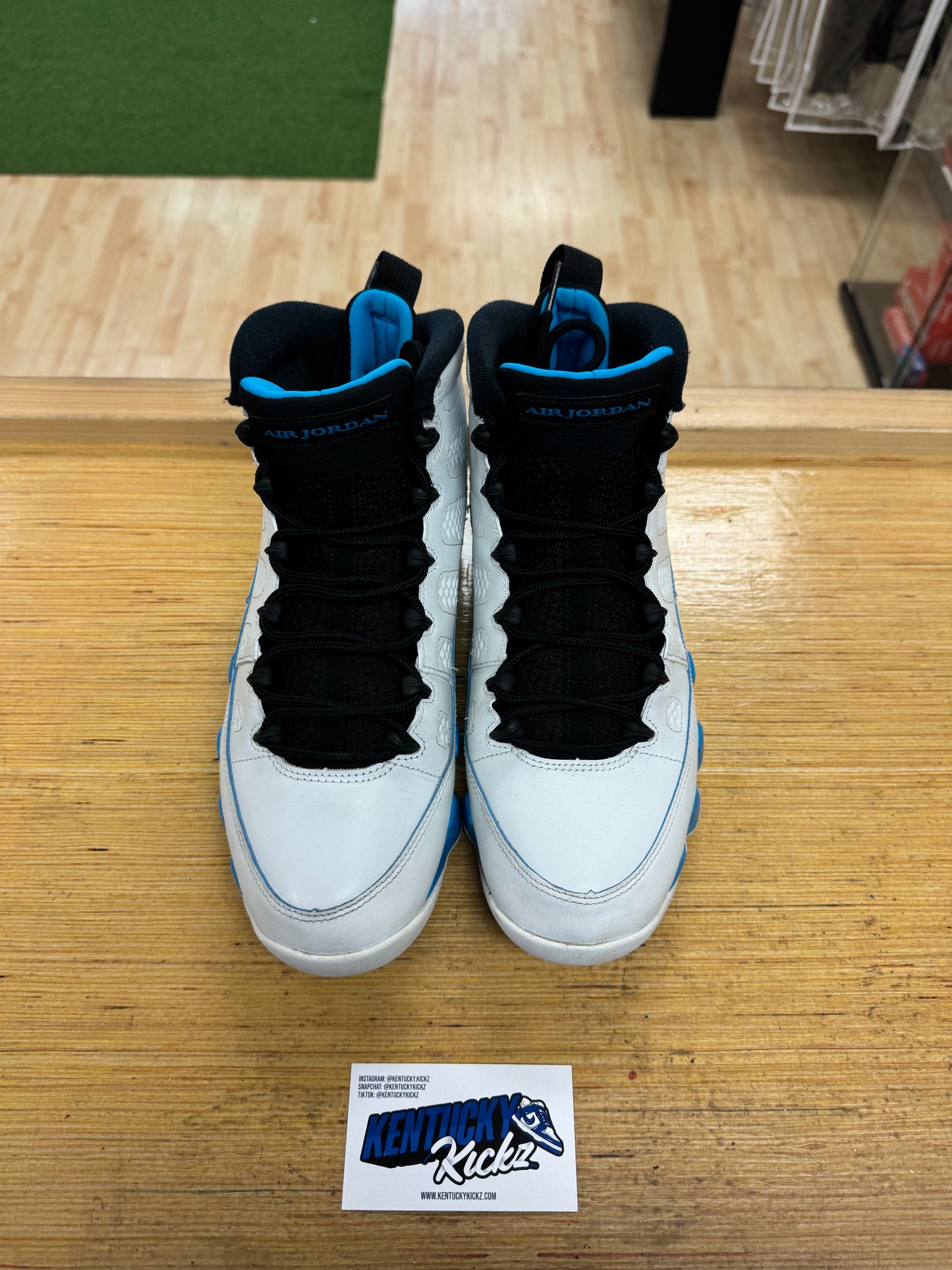 Jordan 9 Retro “Powder Blue” (Sz 10) (USED/NO BOX)