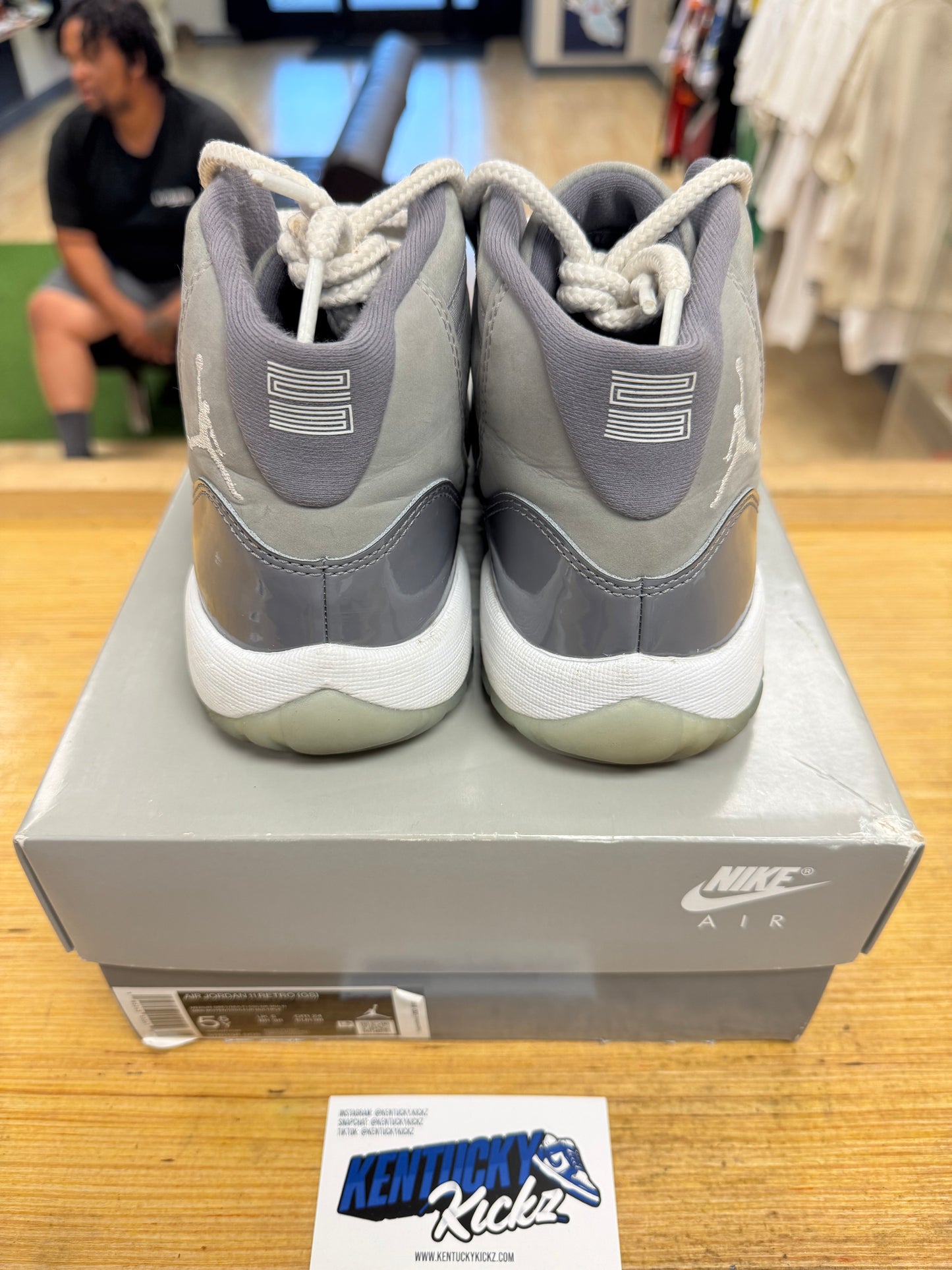 Jordan 11 Retro “Cool Grey” (Sz 5.5Y)