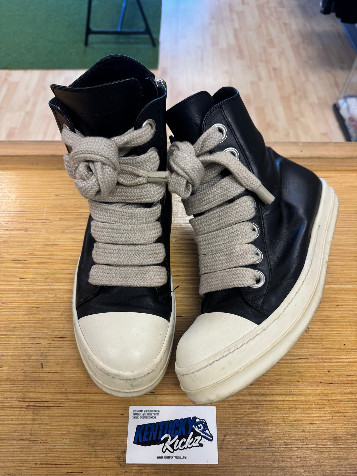 Rick Owen’s Porterville Jumbolaced High (Sz 45 EU / 12 Men)