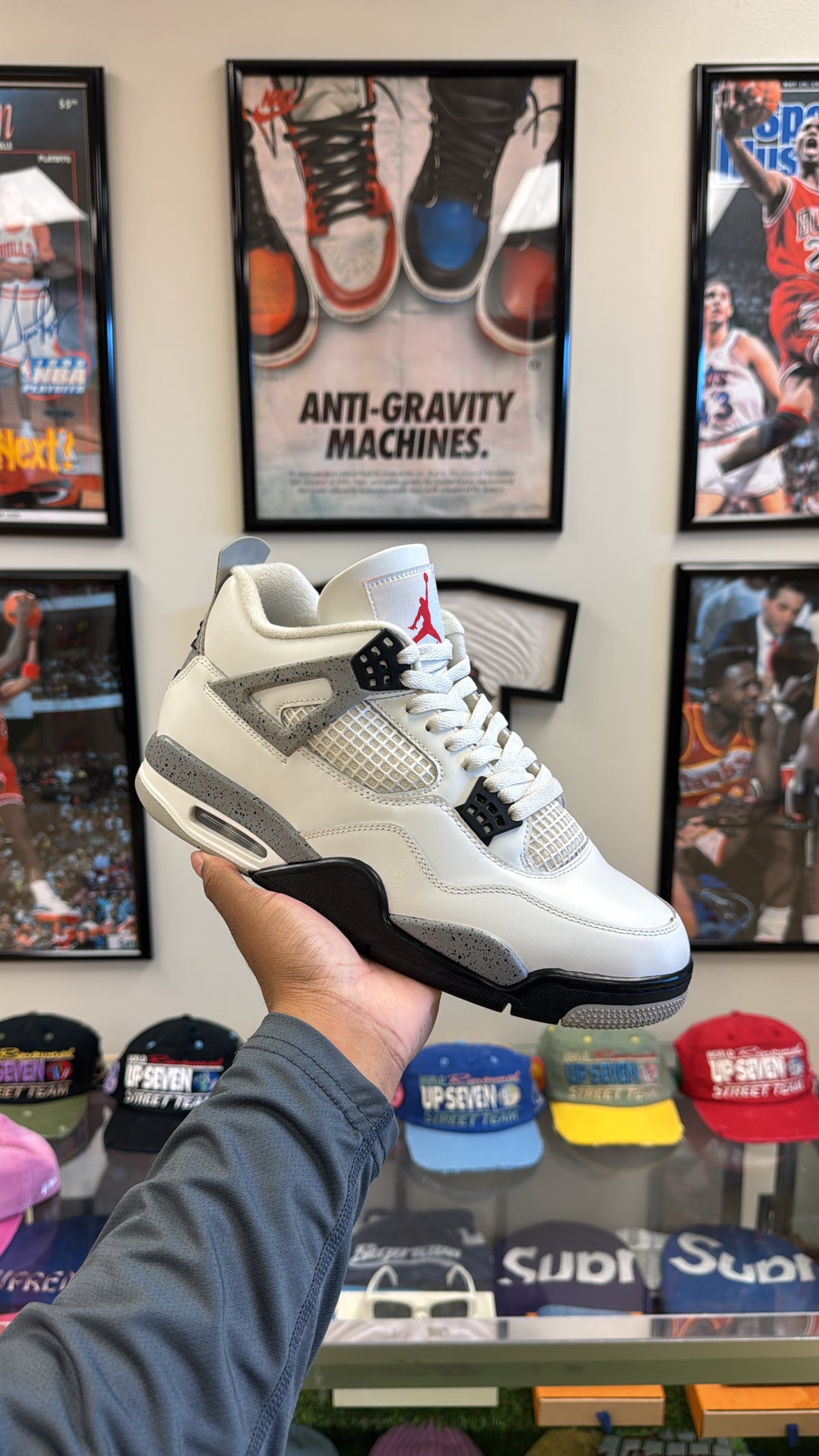 Jordan 4 Retro “White Cement” (Sz 10.5)