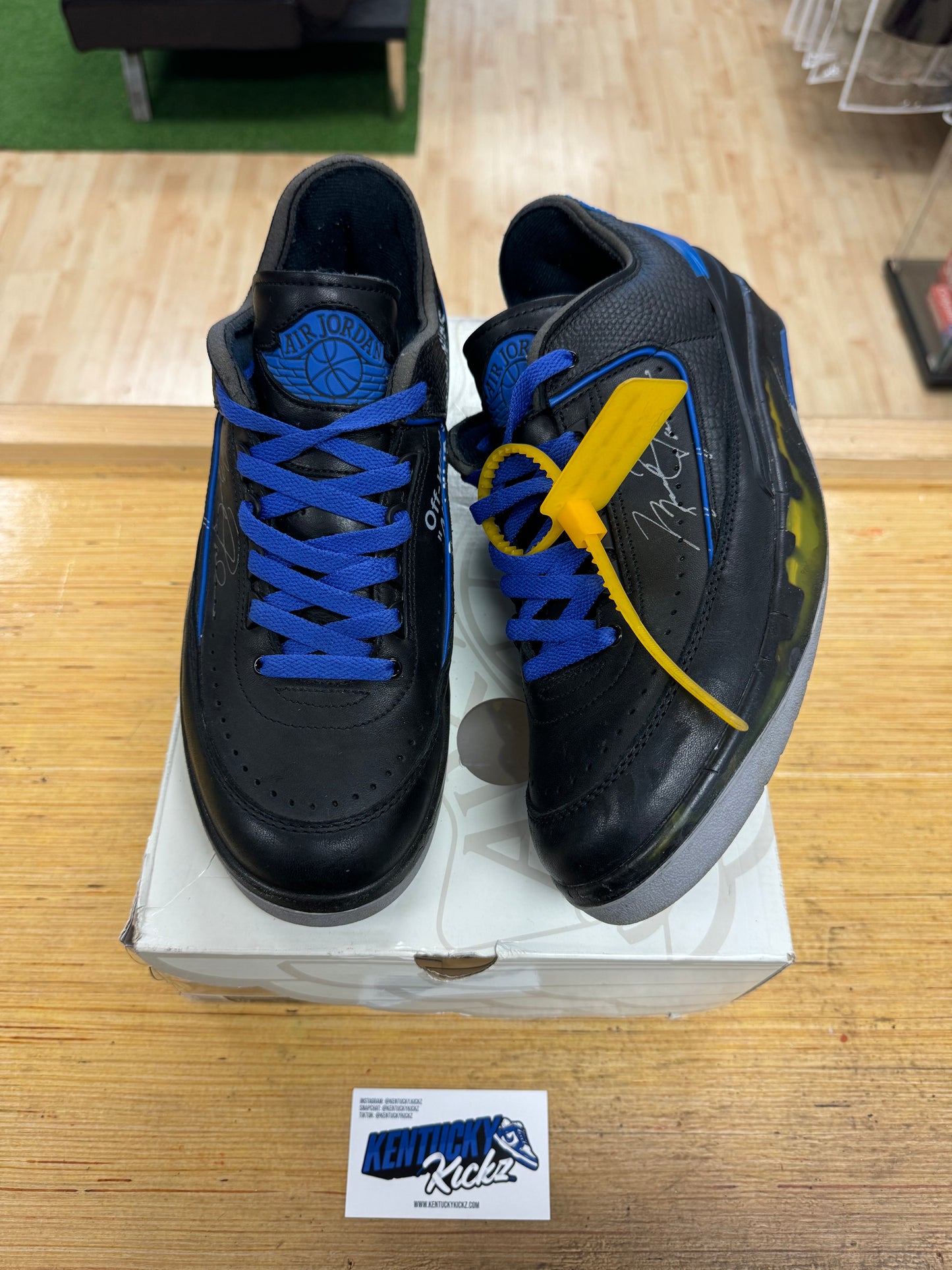 Jordan 2 Low SP “Off-White Black Blue” (Sz 10)