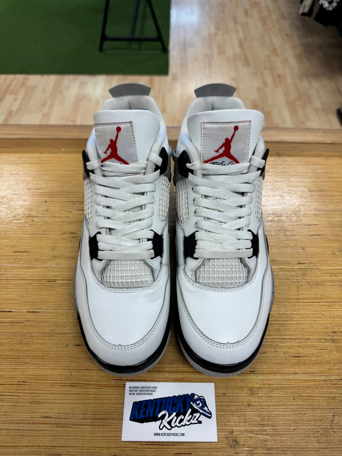 Jordan 4 Retro “White Cement” (Sz 10.5)