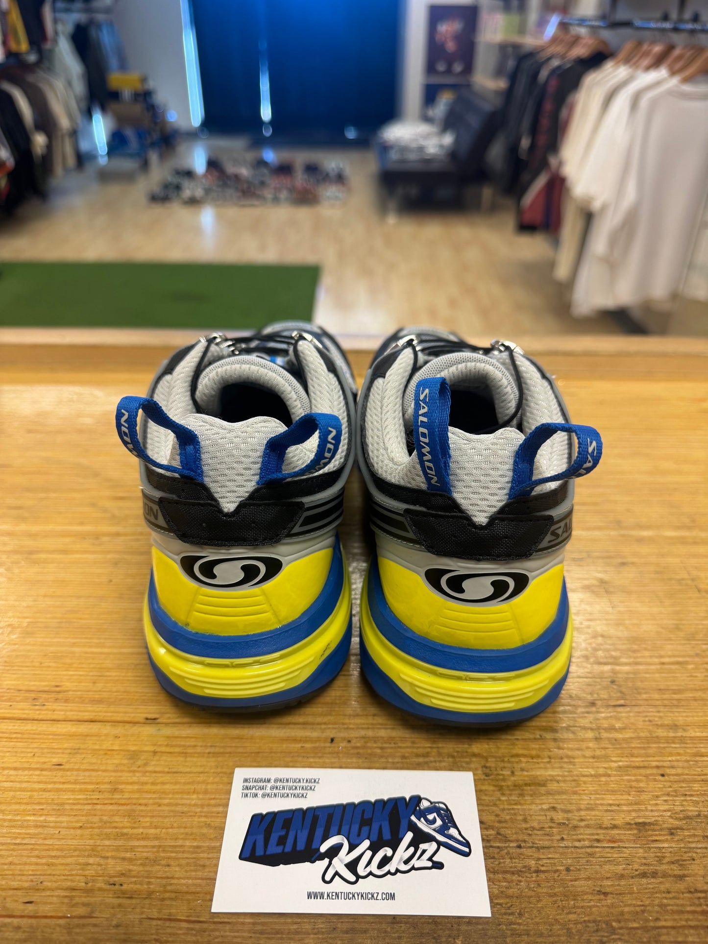 Salomon ACS Pro “Lapis Blue Buttercup Yellow” (Sz 8.5)