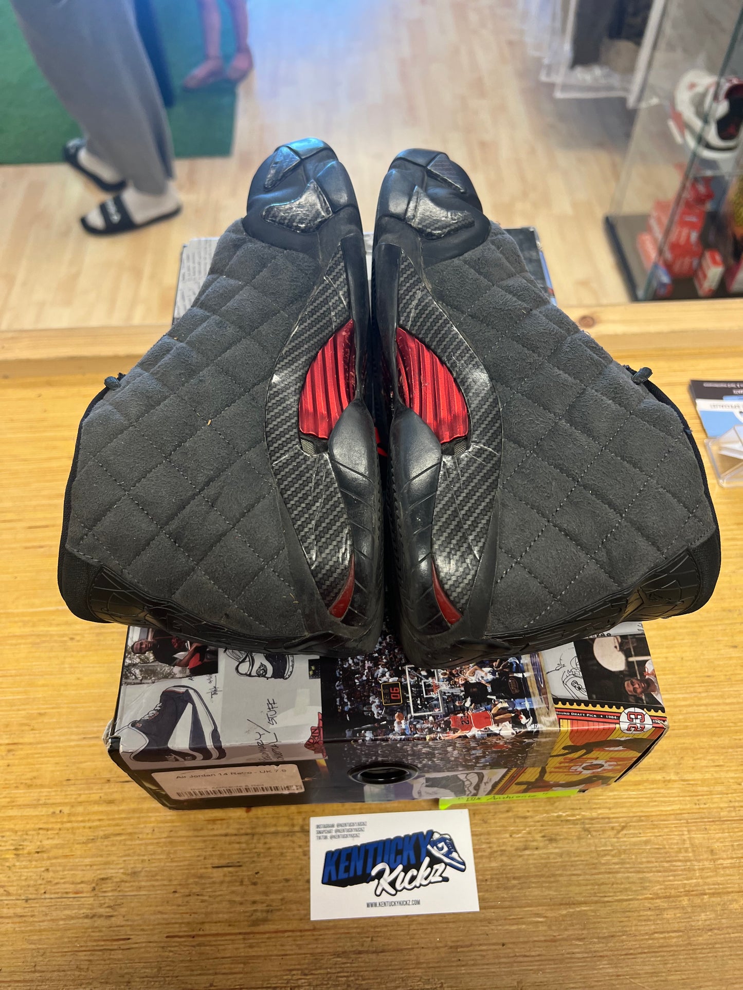 Jordan 14 Retro “Black Anthracite” (Sz  8.5) (USED)