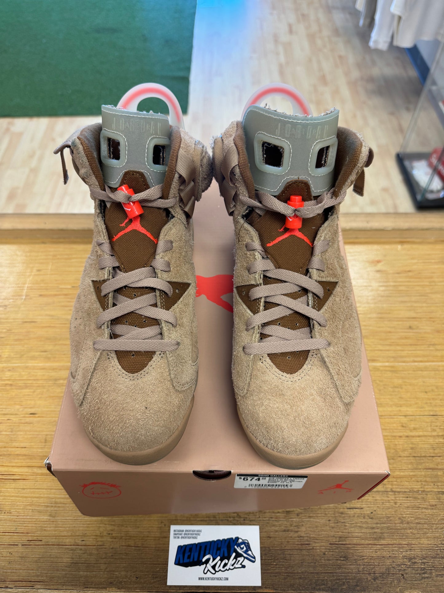 Jordan 6 Retro “Travis Scott British Khaki” (Sz 10.5)