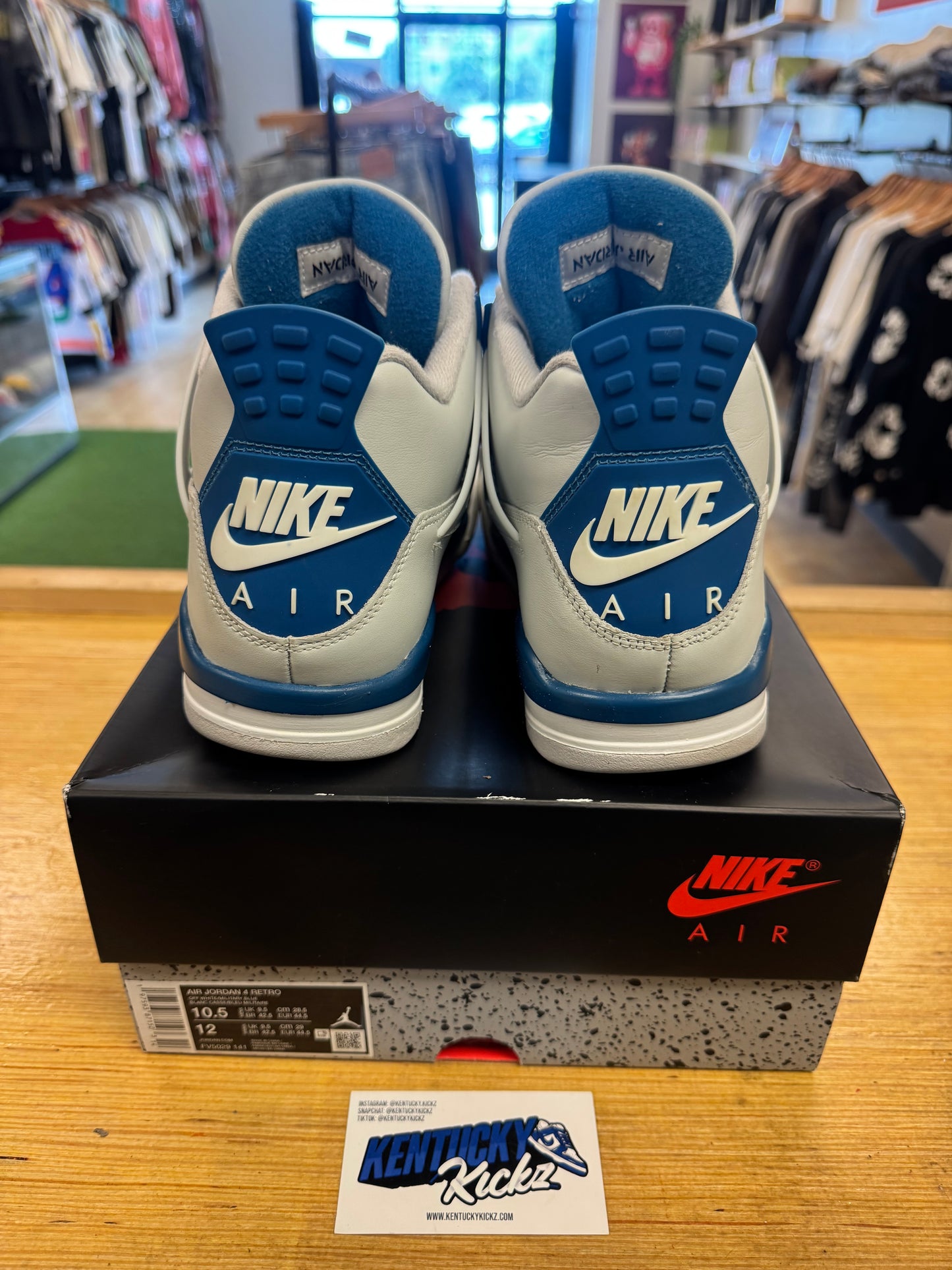 Jordan 4 Retro “Military Blue” 2024 (Sz 10.5)