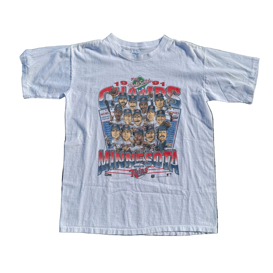 “Vintage” 91 Minnesota Twins World Series Champions Tee