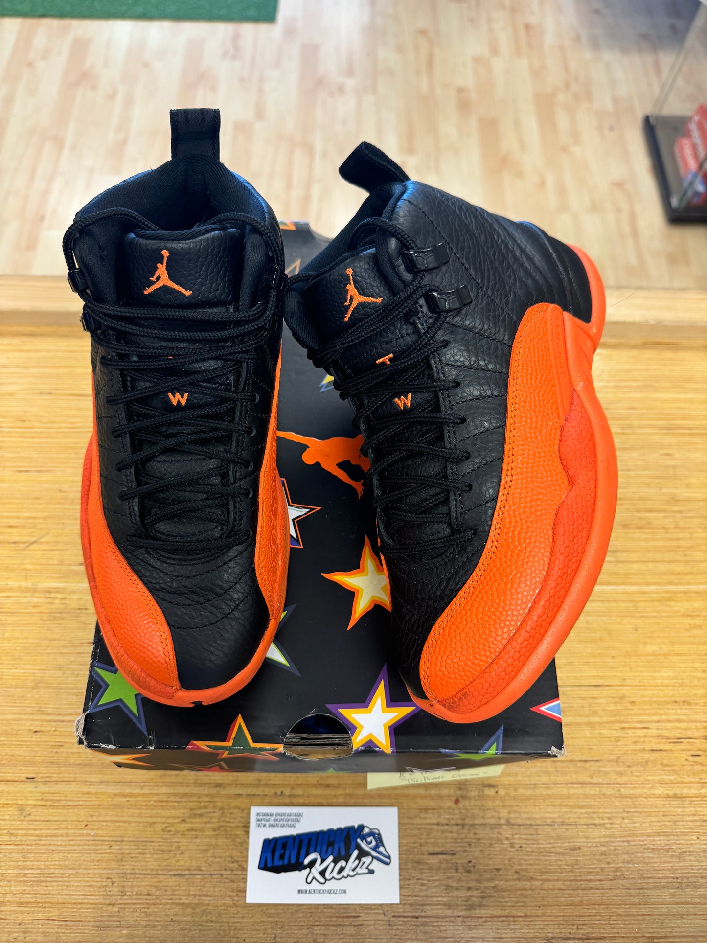 Jordan 12 Retro “WNBA All-Star Brilliant Orange” (Sz 6W) (USED)