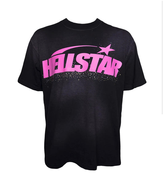 “HELLSTAR” CLASSIC RHINESTONE LOGO T-SHIRT