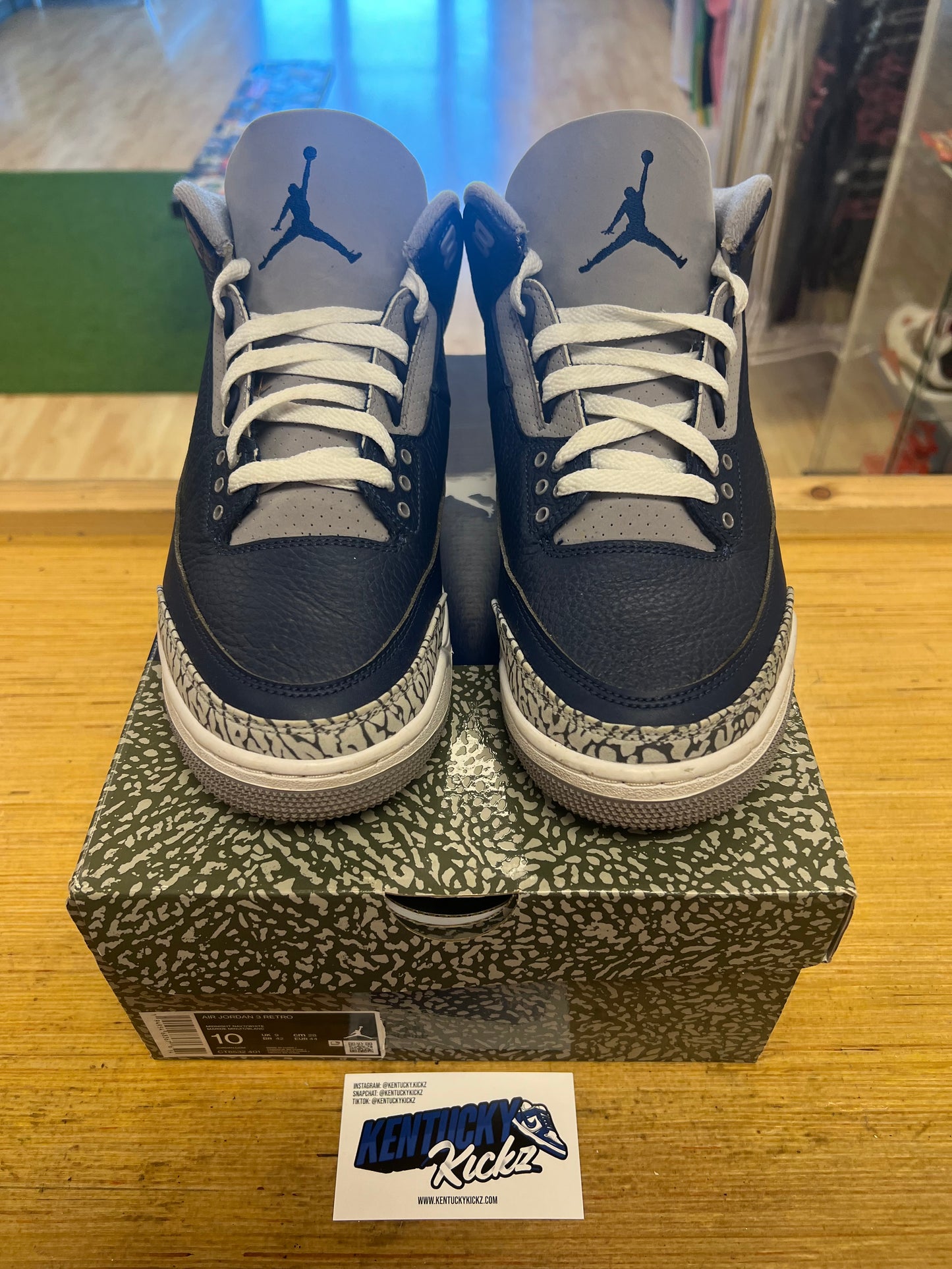 Jordan 3 Retro “Georgetown” (Sz 10) (USED)