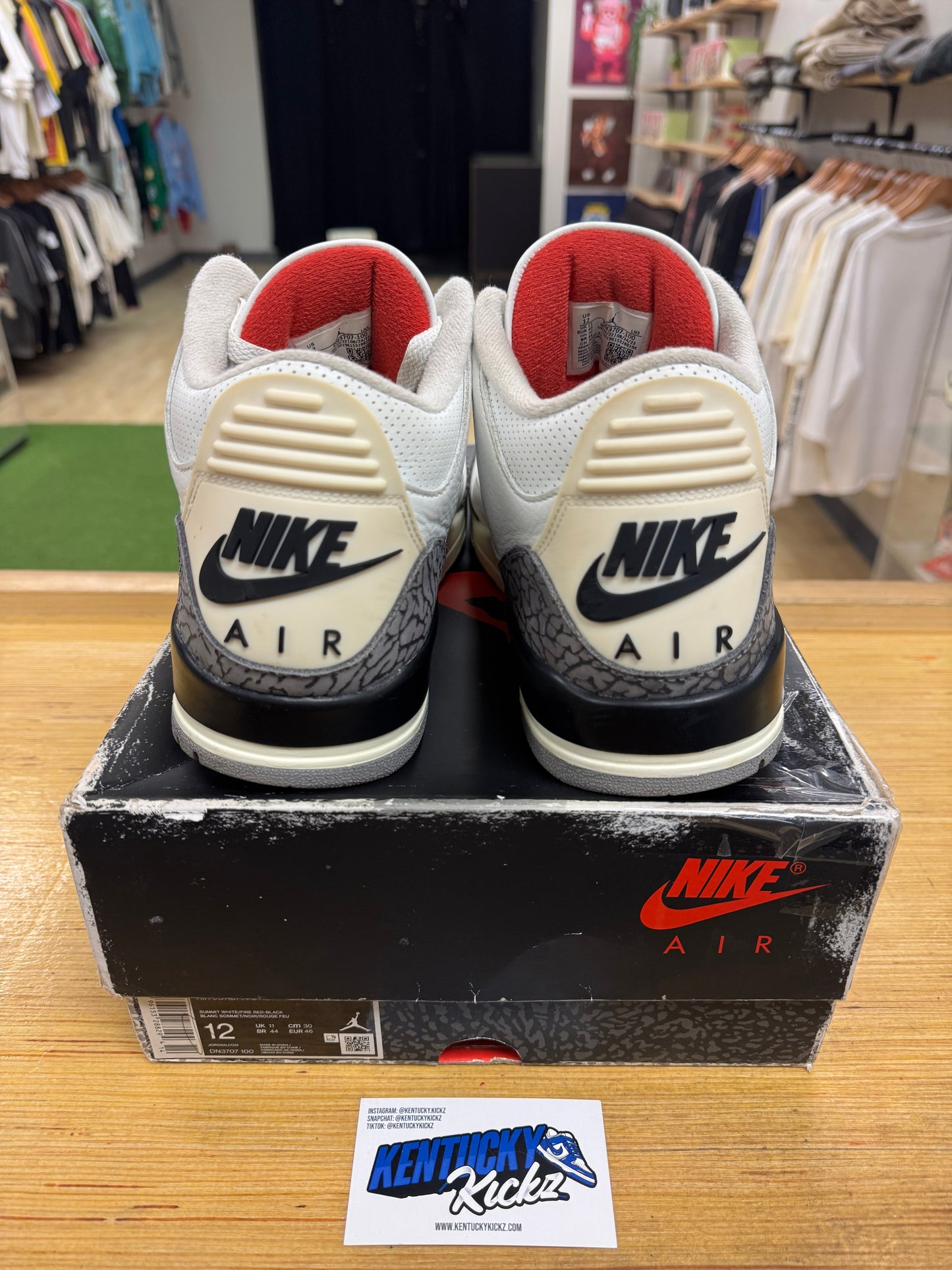 Jordan 3 Retro “White Cement Reimagined” (Sz 12)
