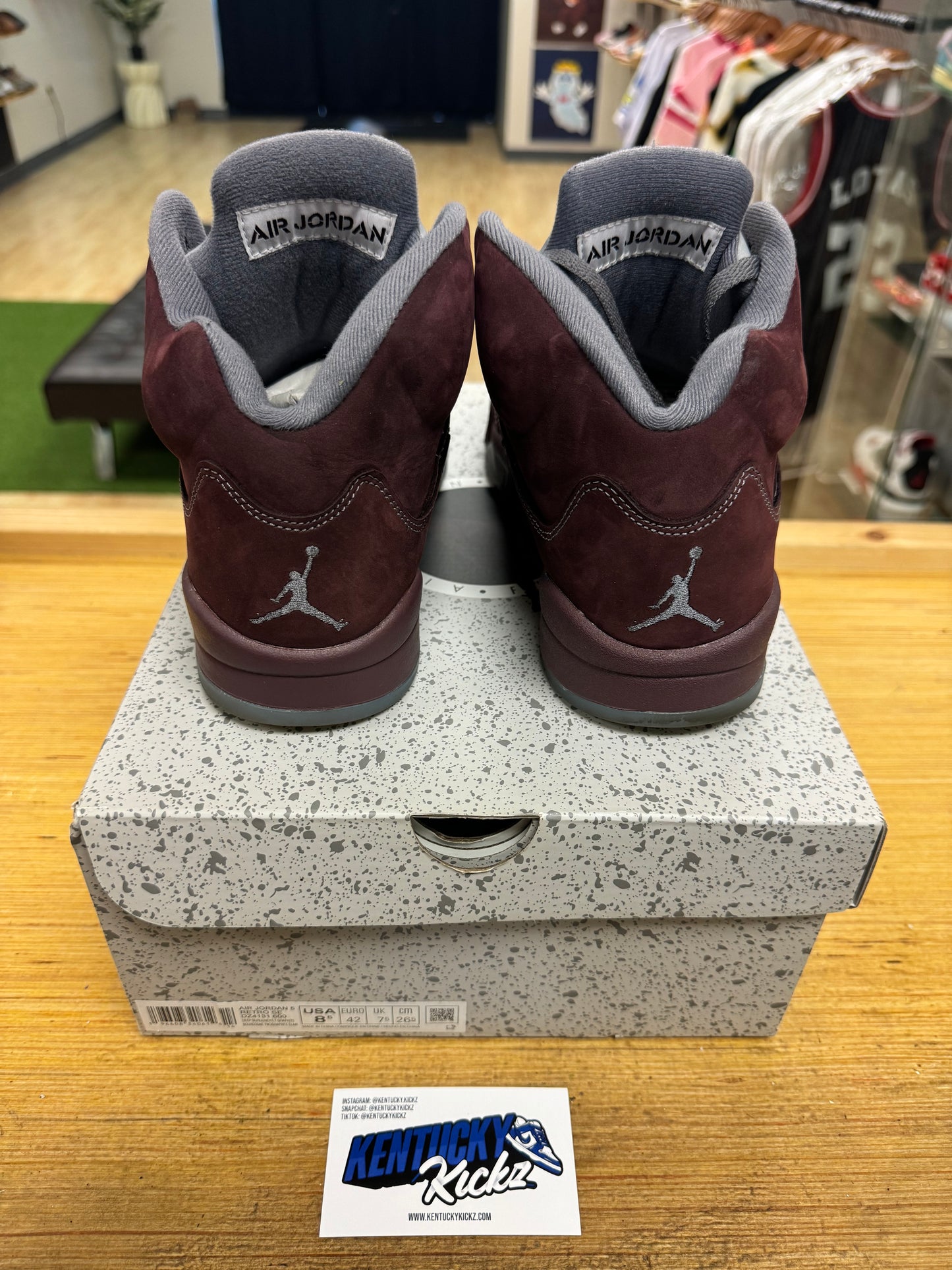 Jordan 5 Retro “Burgundy” 2023 (Sz 8.5)