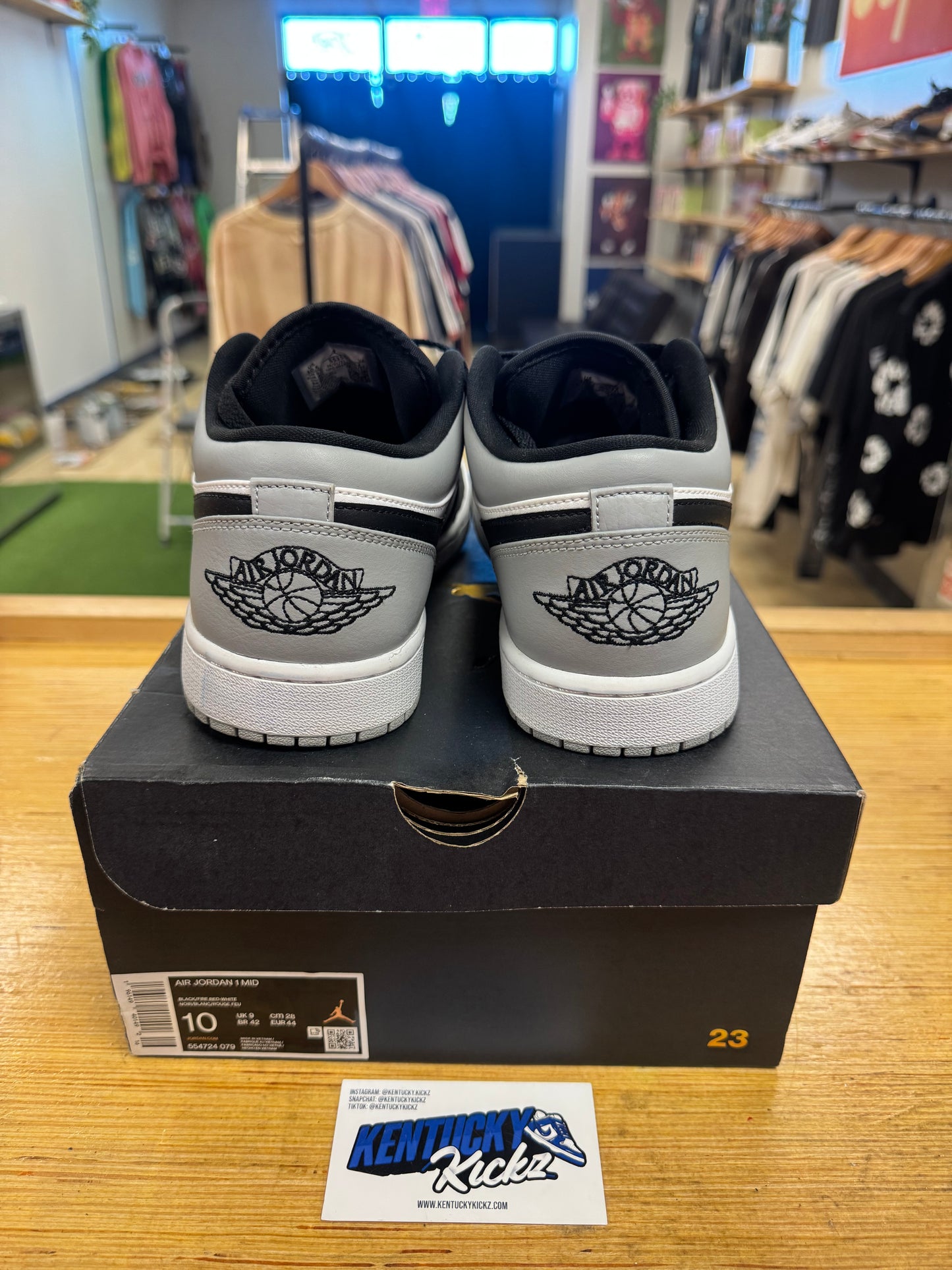 Jordan 1 Low “Shadow Toe” (Sz 10.5)