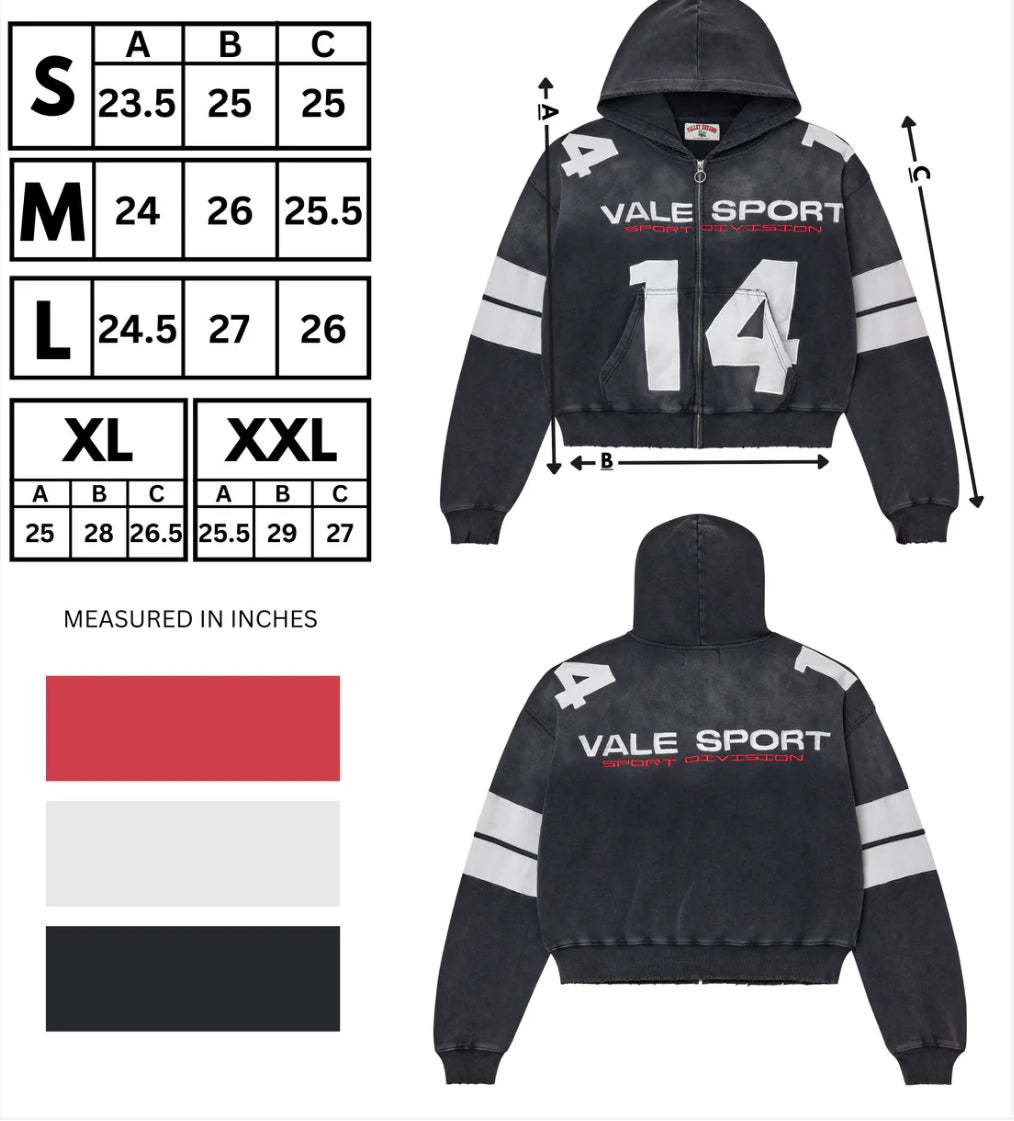 “VALE” JERZEE ZIP UP