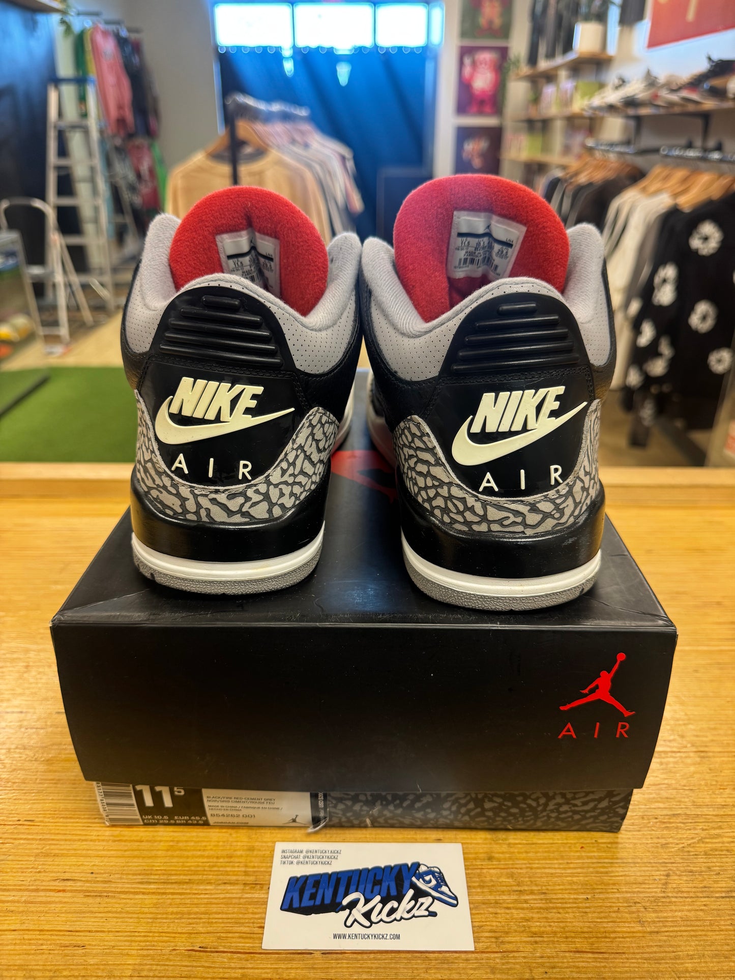 Jordan 3 Retro “Black Cement” 2018 (Sz 11.5)