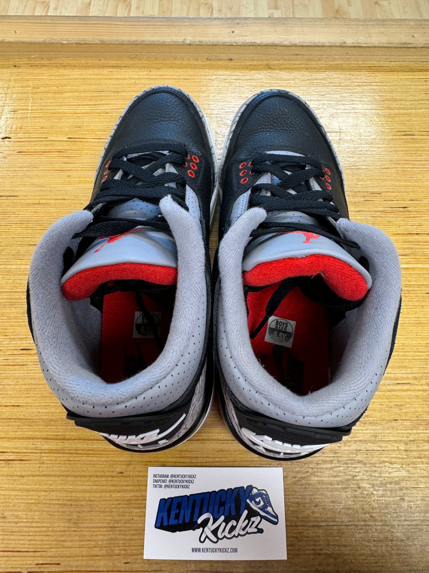 Jordan 3 Retro “Black Cement” 2024 (Sz 6.5Y)