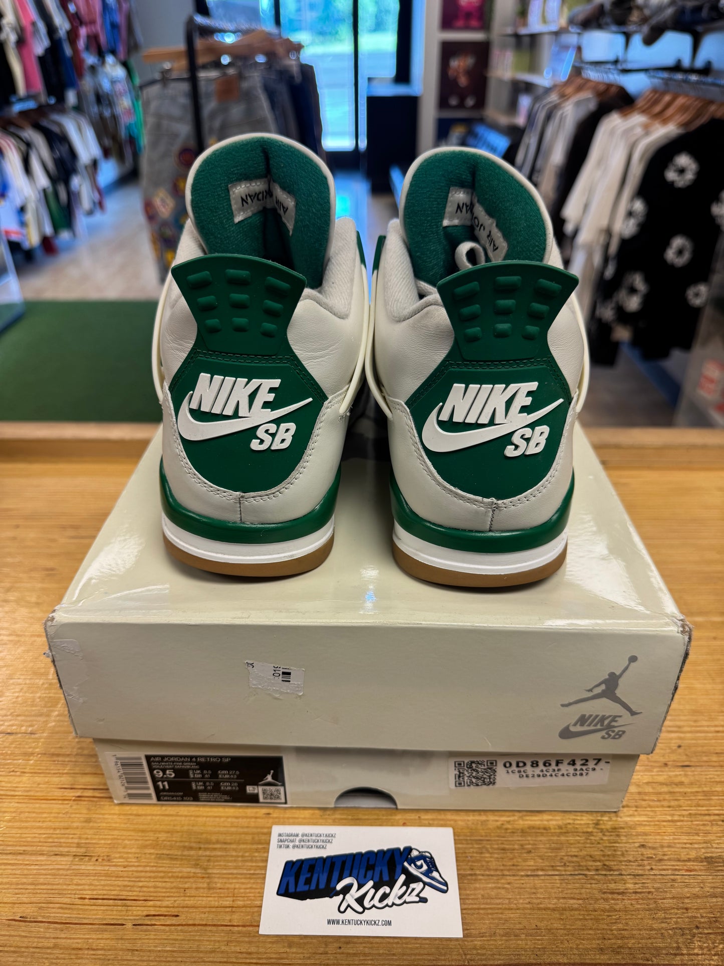Jordan 4 Retro SB “Pine Green” (Sz 9.5)