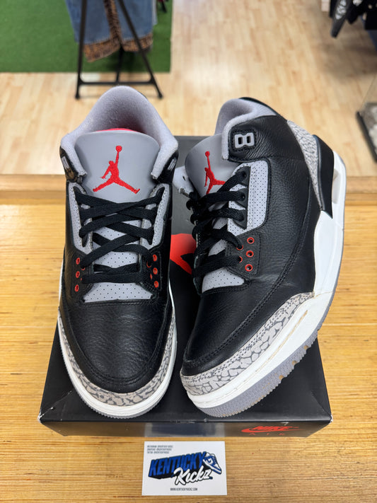 Jordan 3 Retro “Black Cement” 2024 (Sz 9.5)