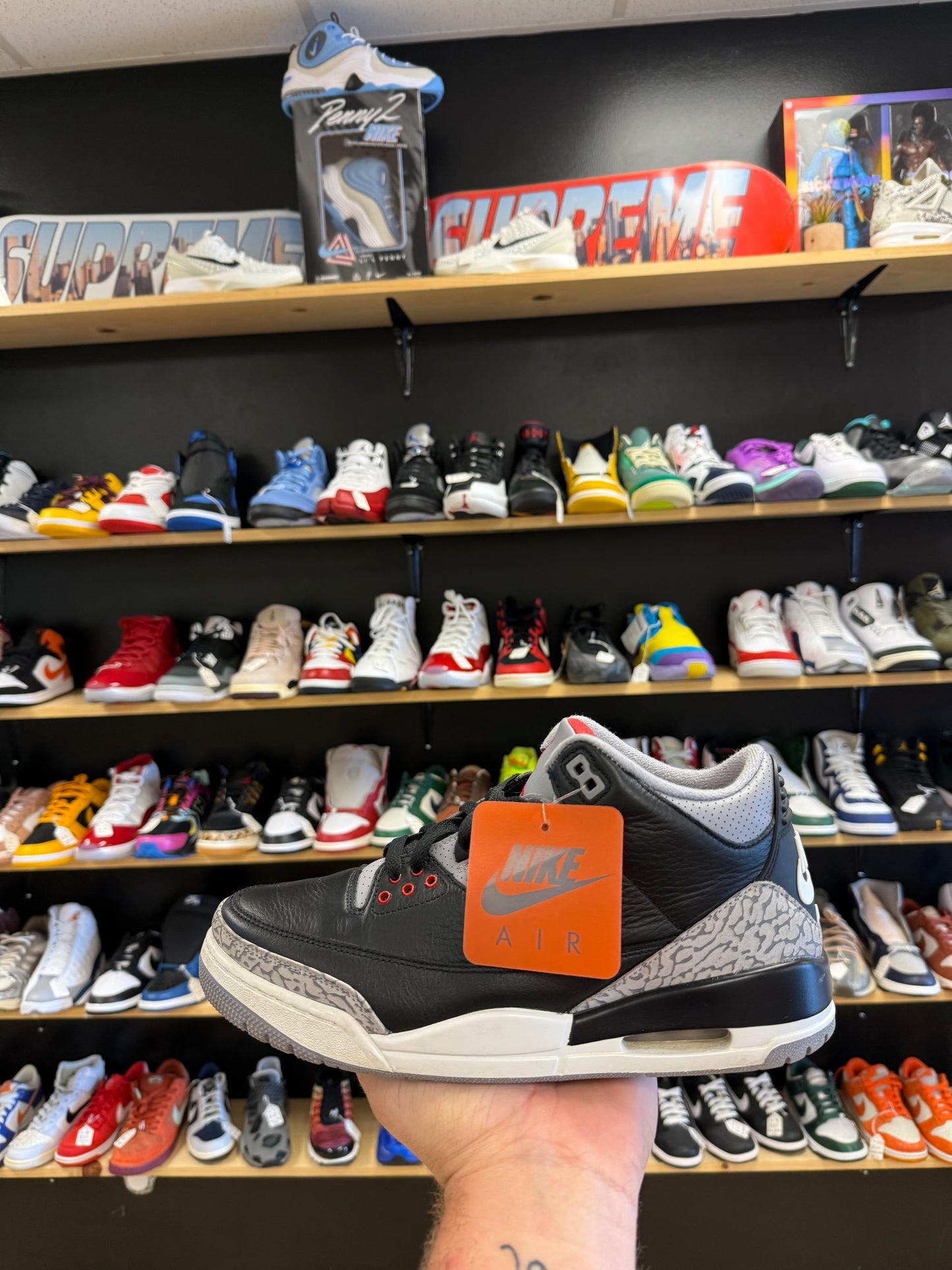 Jordan 3 Retro “Black Cement” (Sz 9.5)