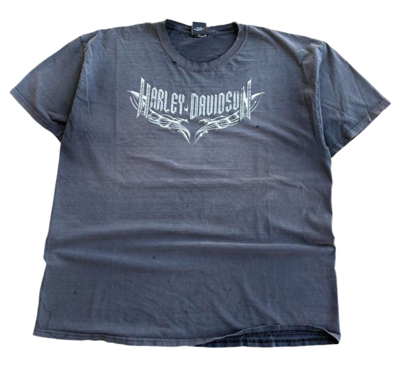 “Vintage” 1990’s/00s Harley Davidson Heavily Sun Faded and Distressed Tee