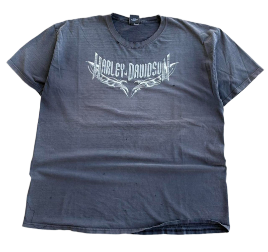 “Vintage” 1990’s/00s Harley Davidson Heavily Sun Faded and Distressed Tee