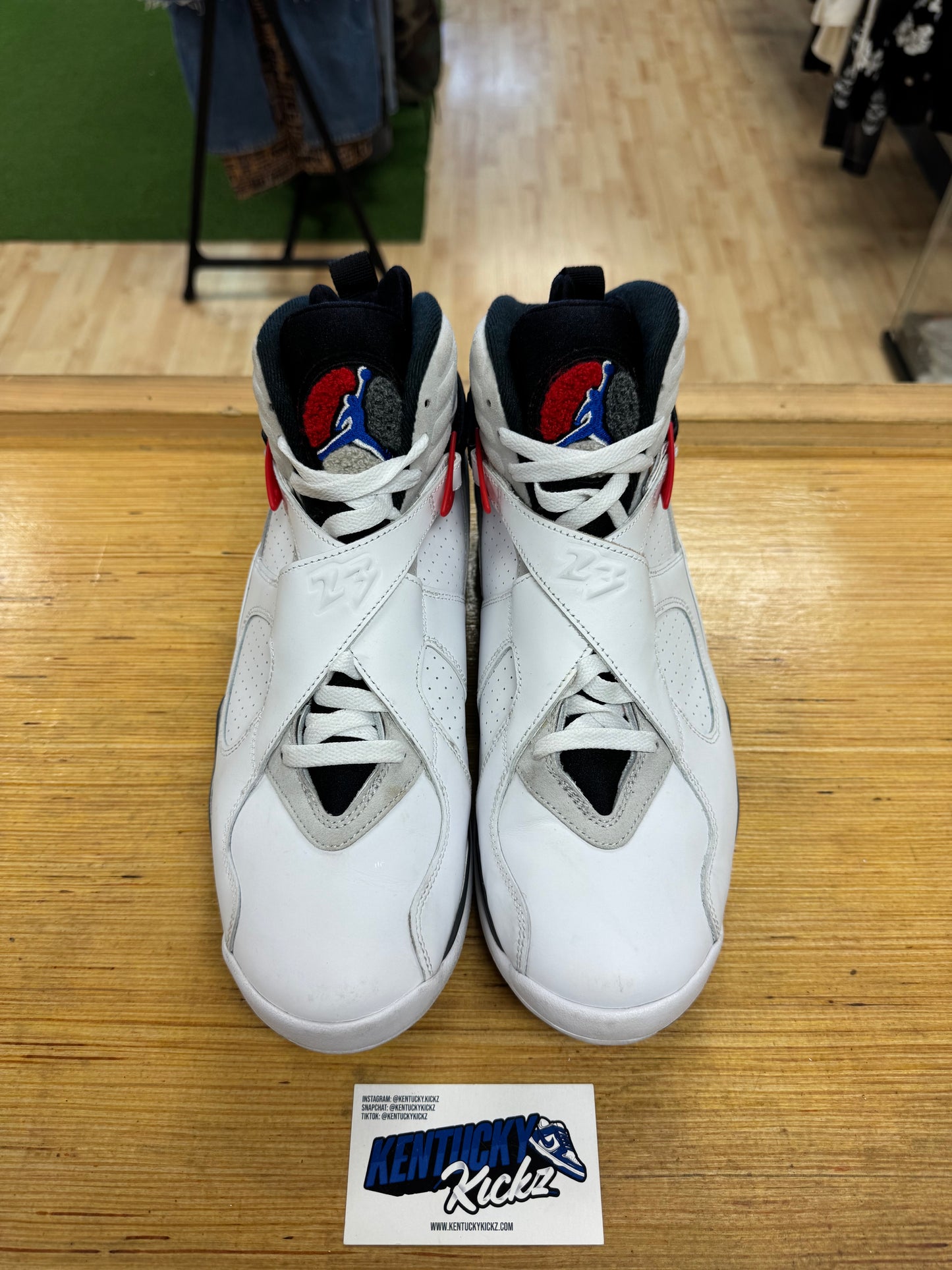 Jordan 8 Retro “White True Red” (Sz 11)