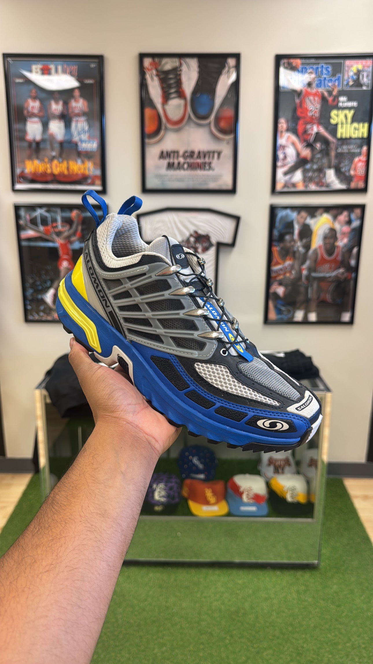 Salomon ACS Pro “Lapis Blue Buttercup Yellow” (Sz 8.5)