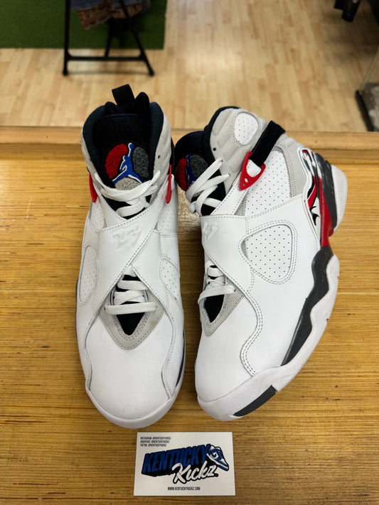 Jordan 8 Retro “White True Red” (Sz 11)
