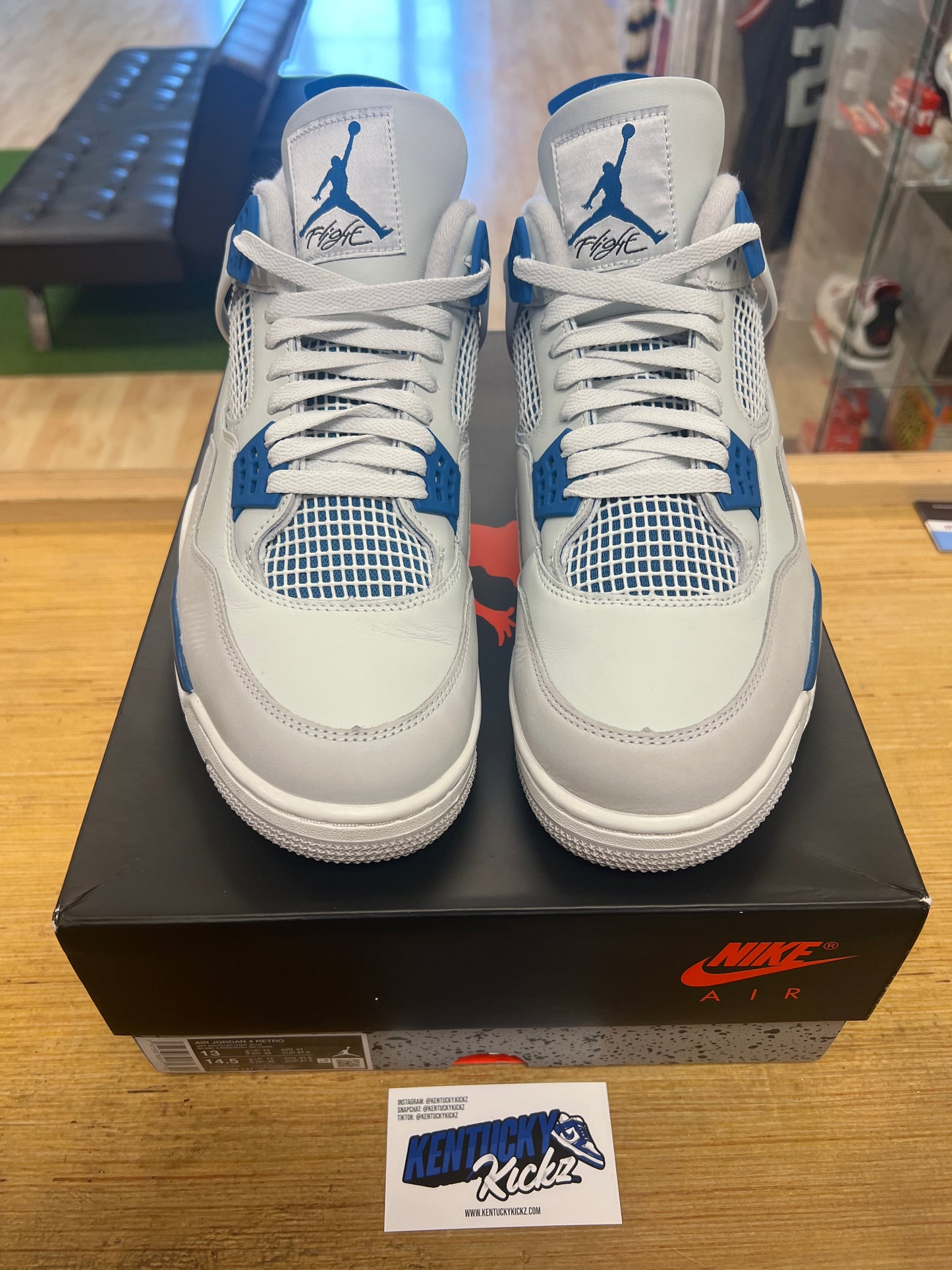 Jordan 4 Retro “Military Blue” (Sz 13)