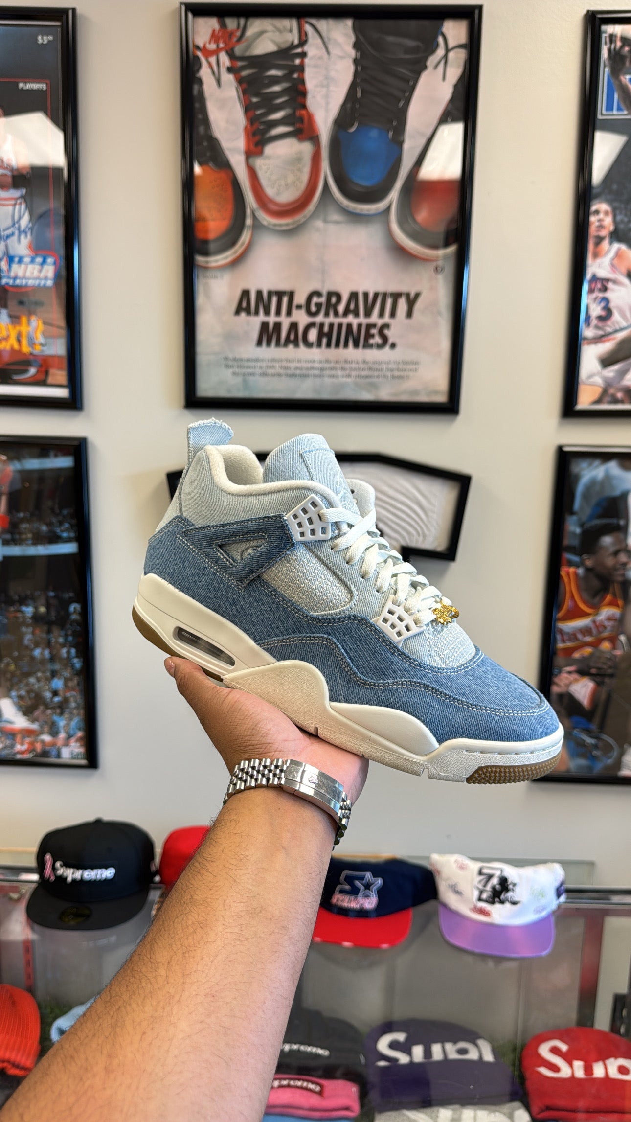 Jordan 4 Retro TEX “Denim Worn Blue” (Sz 11.5W / 10 Men)
