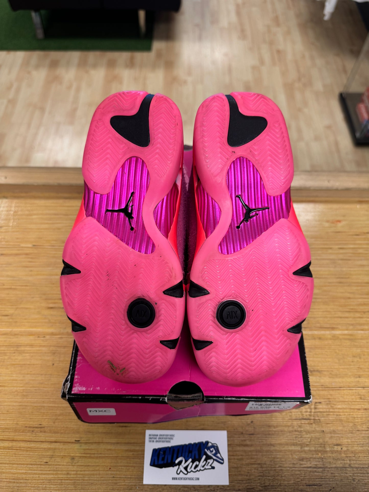 Jordan 14 Retro Low “Shocking Pink” (Sz 5.5W / 4Y)