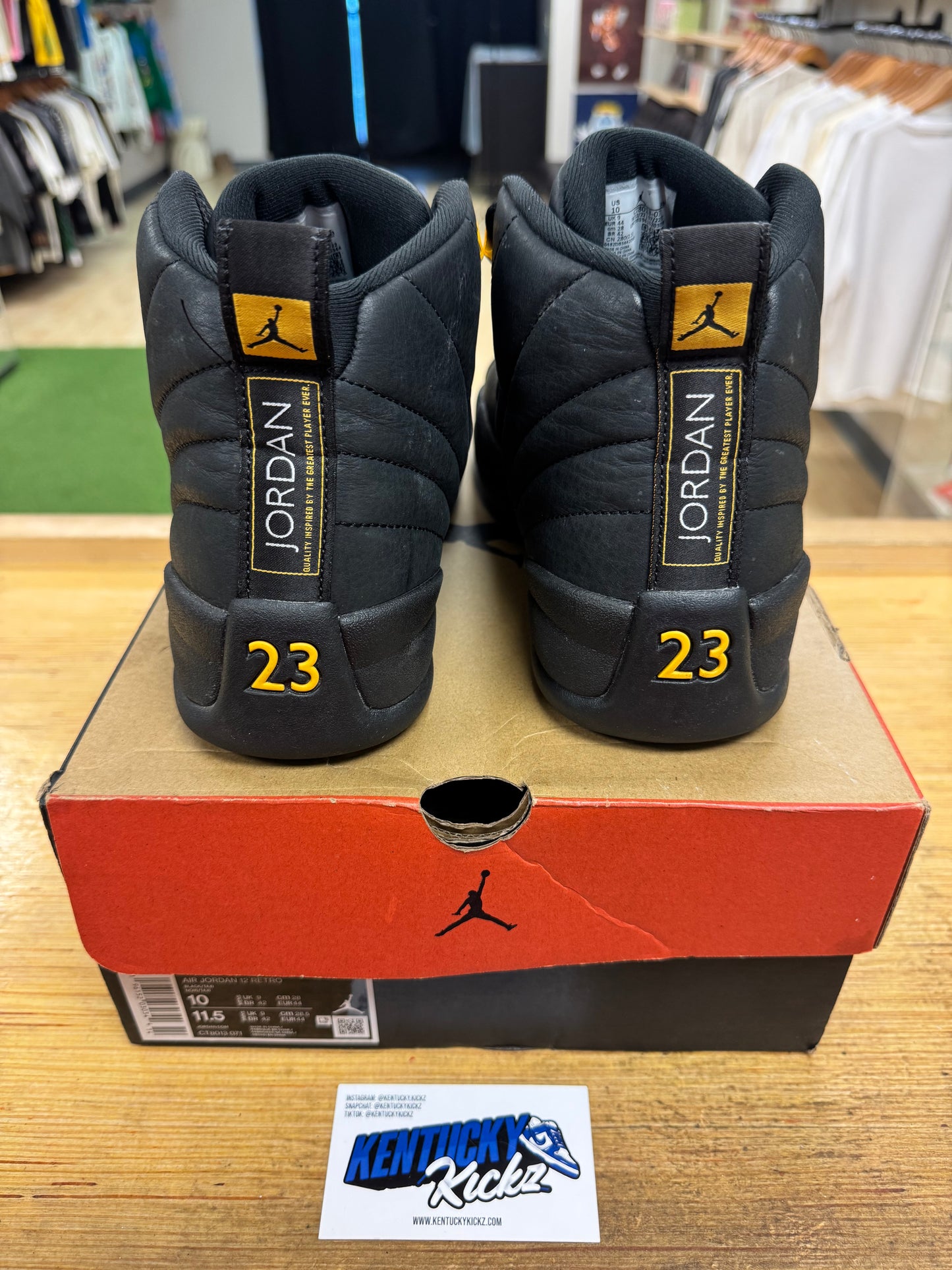 Jordan 12 Retro “Black Taxi” (Sz 10)