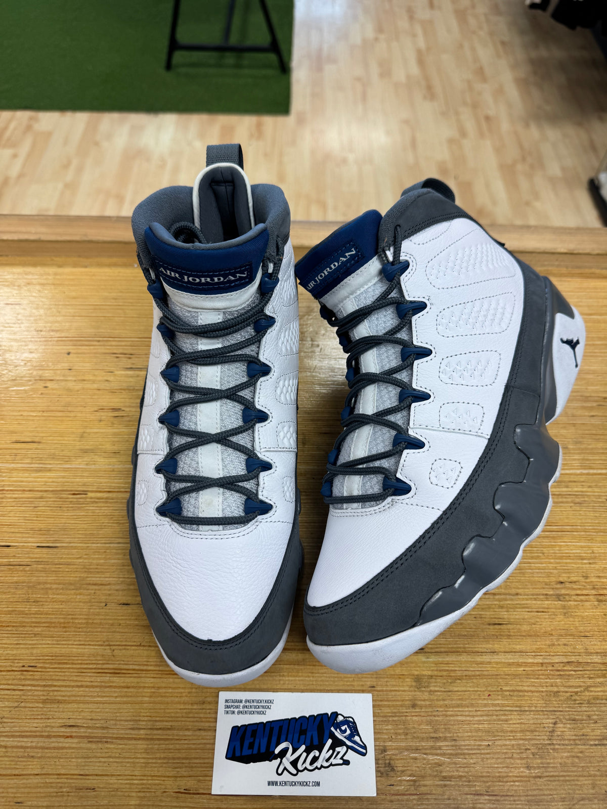 Jordan 9 Retro “Flint Grey French Blue” (Sz 11)